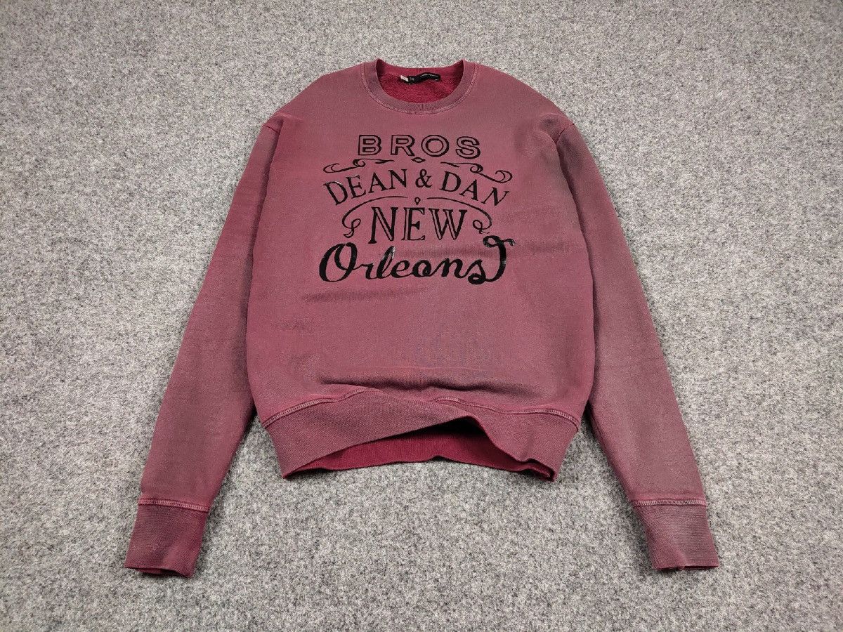 Dsquared2 Vintage Dsquared2 Big logo Bros Garment Dyed sweatshirt Size US XL / EU 56 / 4 - 2 Thumbnail