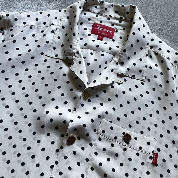 Supreme Polka Dot Silk Shirt | Grailed