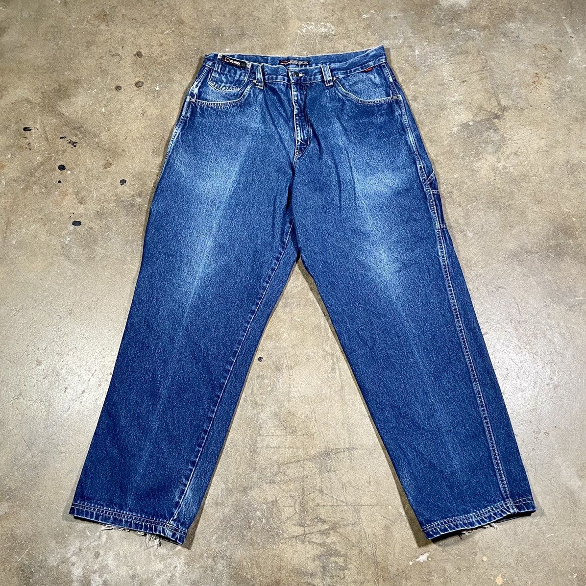 Vintage Vintage 1990s Fubu Carpenter Cargo Denim Jeans | Grailed