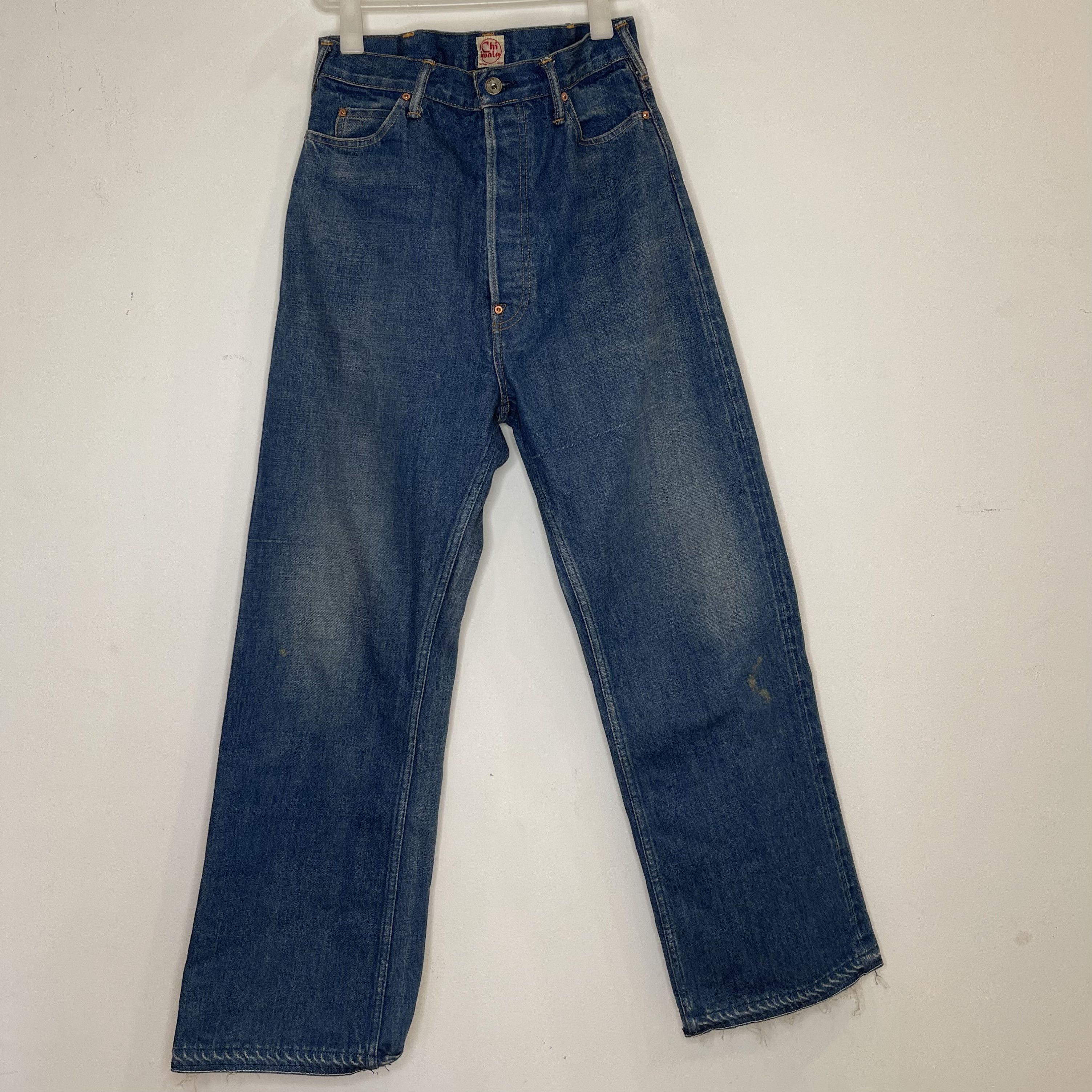 chimala（チマラ）Wide Big Denim　size34 Chimala Unisex 12oz Wide Width Denim Waist Adjustable Pants