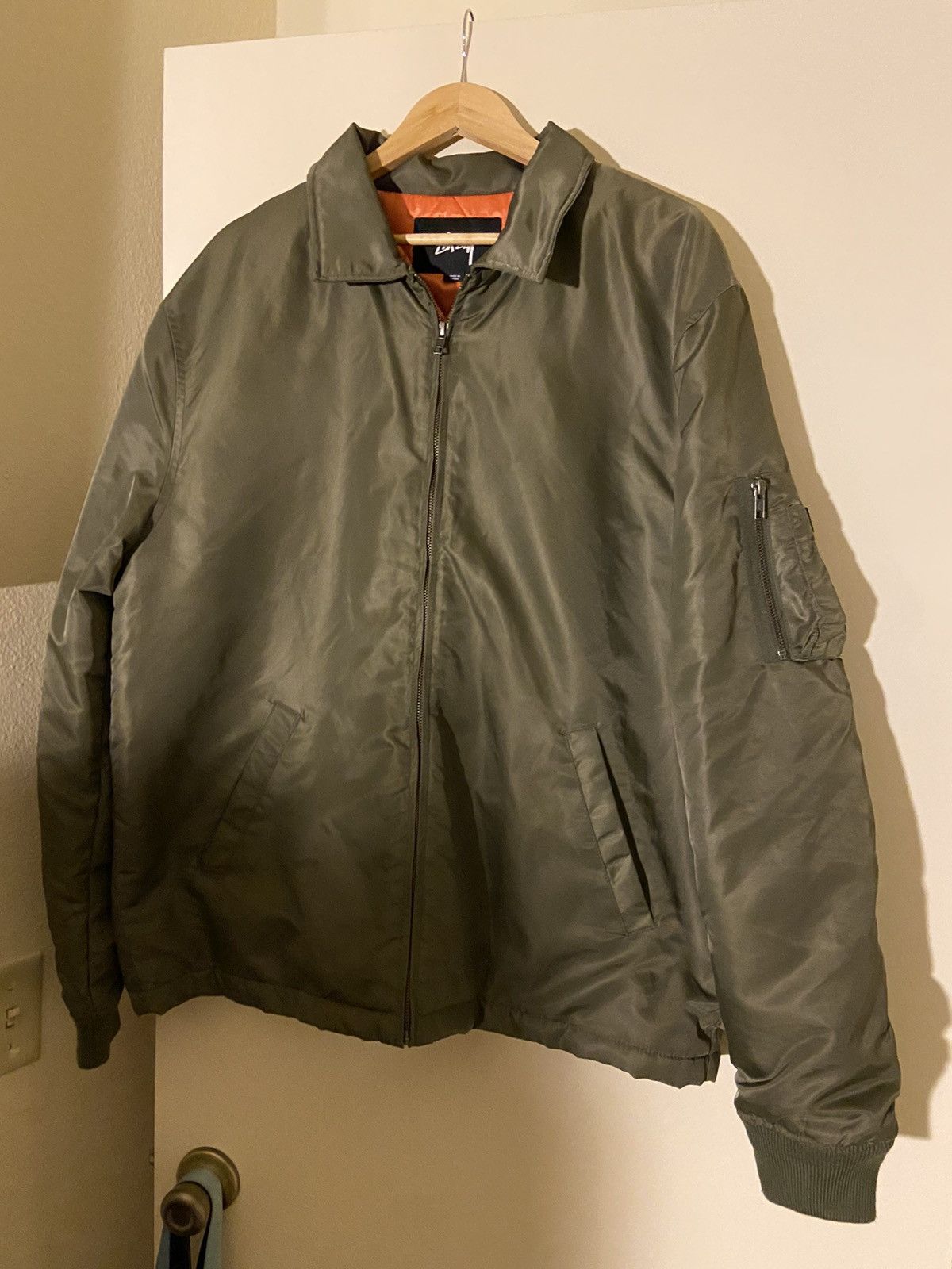 Stussy Stussy Green Bomber jacket size XL Size US XL / EU 56 / 4 - 1 Thumbnail