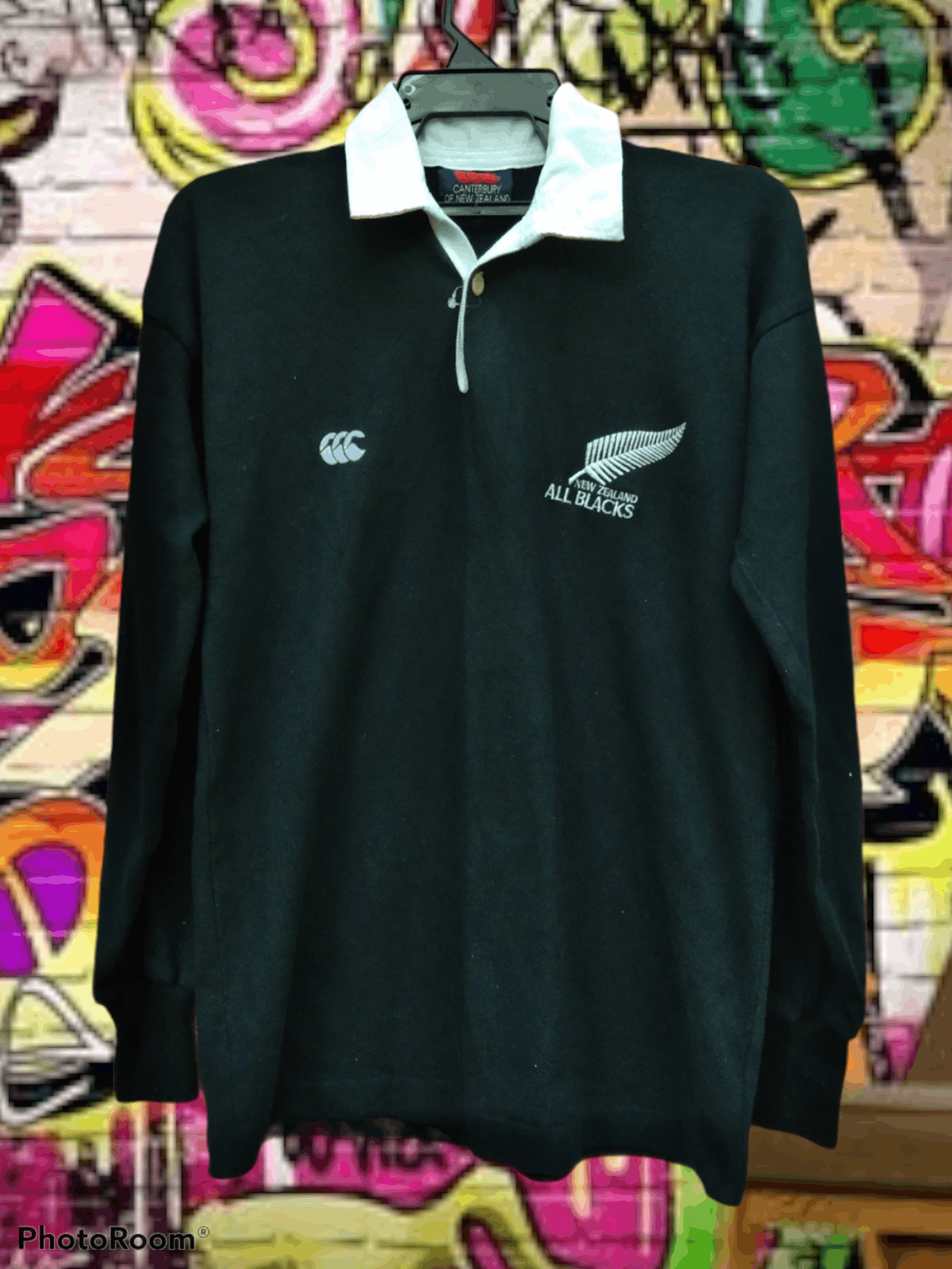 All Blacks × Canterbury of New Zealand Vintage All Black Cantebury of New Zealand Rugby Size US S / EU 44-46 / 1 - 1 Thumbnail