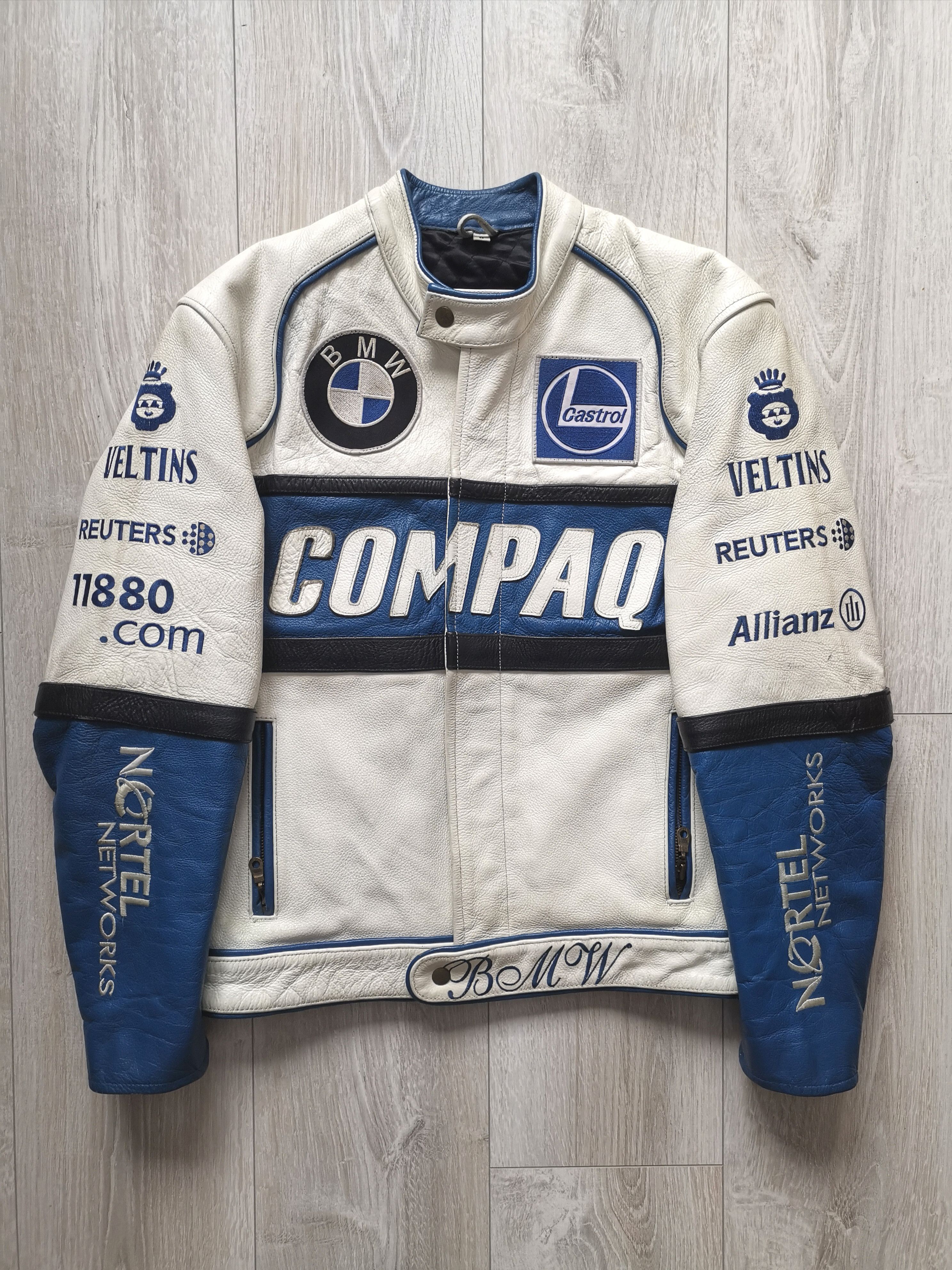 Vintage 🔥Vintage BMW COMPAQ racing leather jacket | Grailed