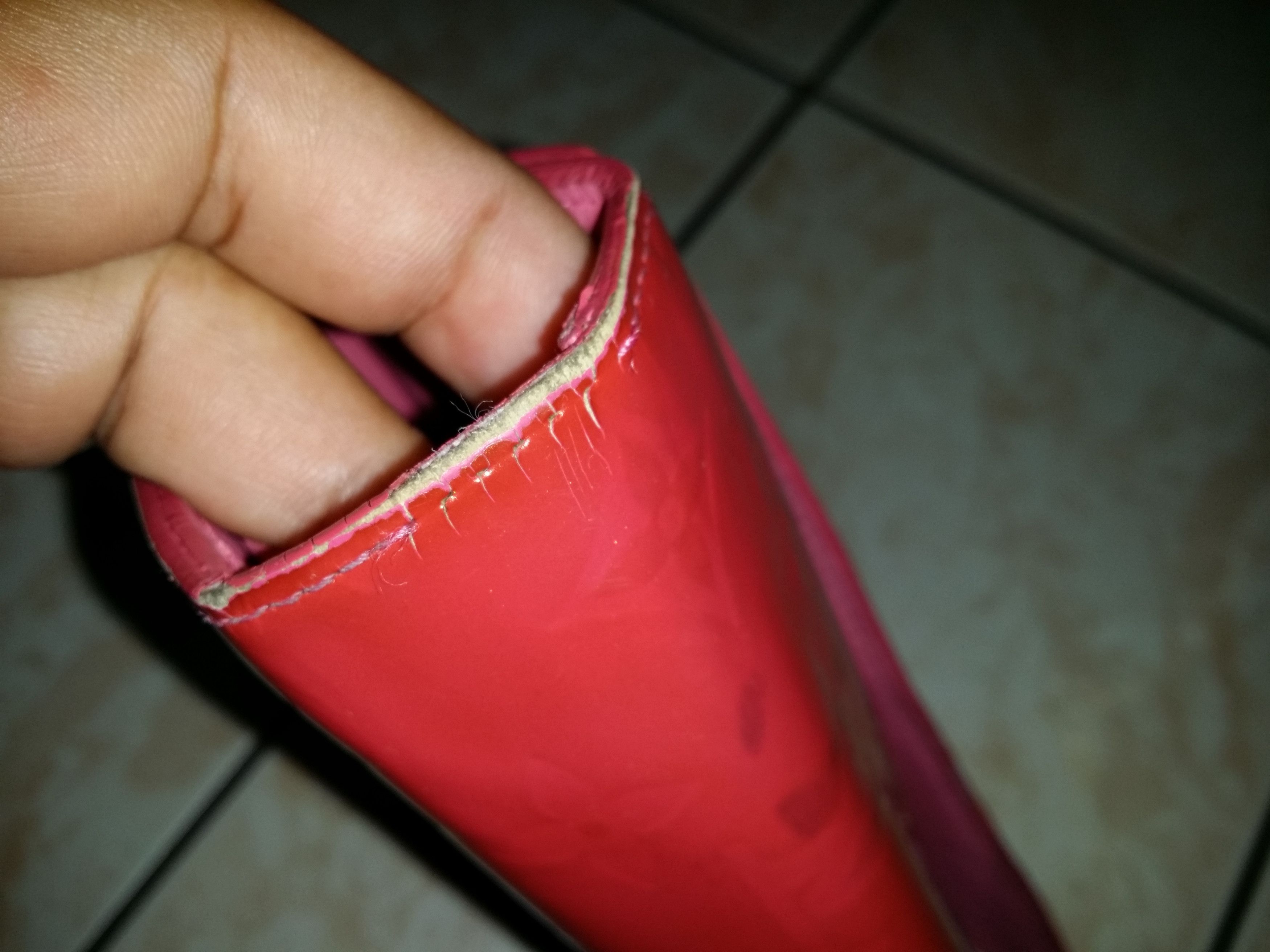 Louis Vuitton (OG) LOUIS VUITTON VERNIS LEATHER CHERRY RED LONG WALLET Size ONE SIZE - 7 Thumbnail