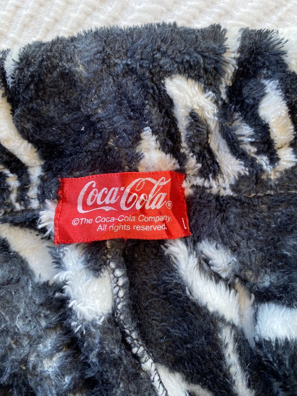 Coca Cola 🔥Vintage 80s Coca Cola Streetwear Fleece Sweatpants Size US 30 / EU 46 - 4 Thumbnail