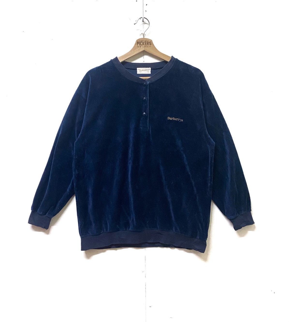 Burberry Vintage Burberry Halfbutton MiniLogo Spellout Medium Size US M / EU 48-50 / 2 - 1 Thumbnail