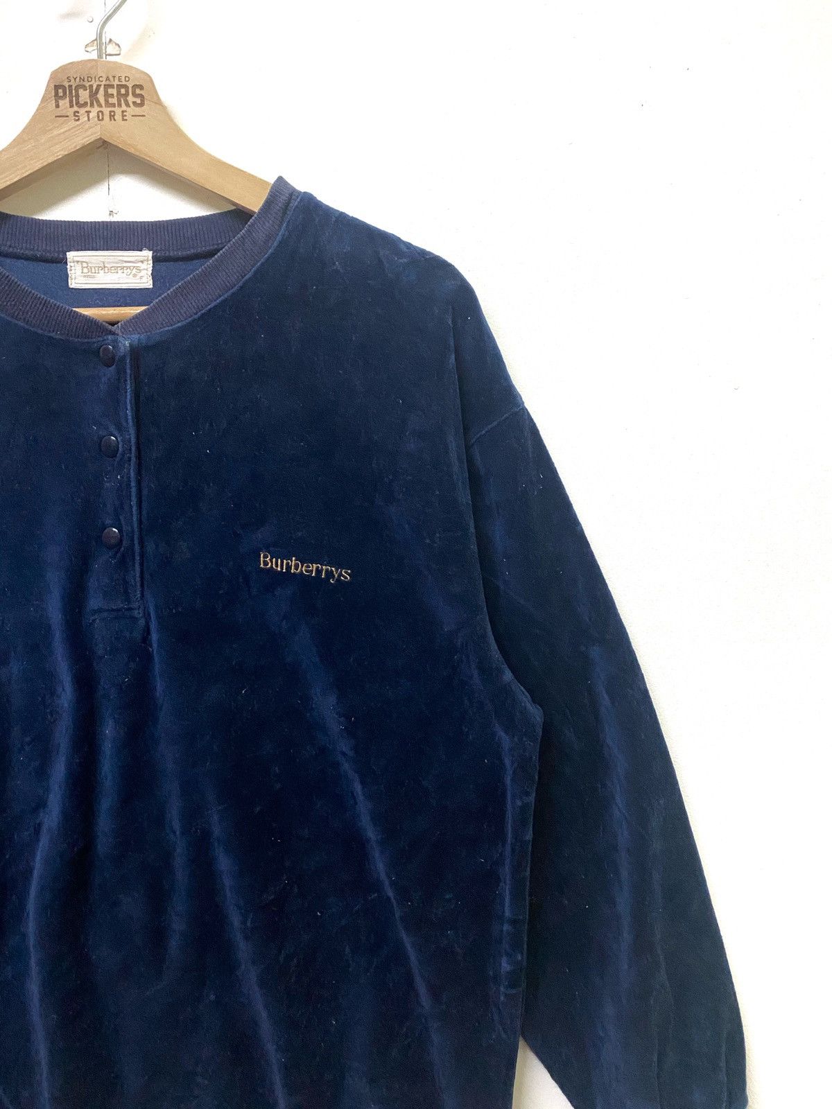 Burberry Vintage Burberry Halfbutton MiniLogo Spellout Medium Size US M / EU 48-50 / 2 - 3 Thumbnail