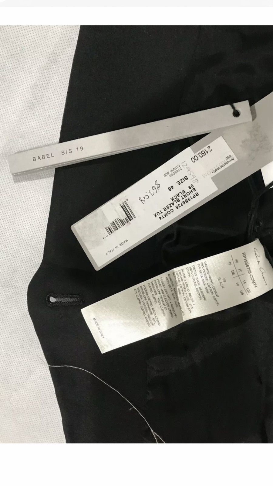 ジャケット・アウター Rick owens SOFTBLAZER 19SS BABEL SS19 'BABEL' Long Soft Blazer – SHOPTHROAT.COM