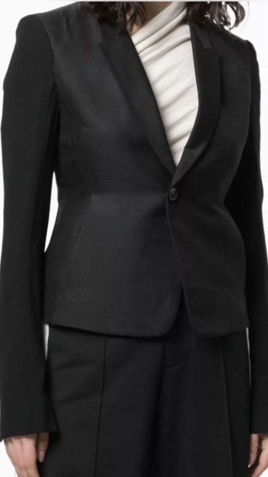 Rick Owens Rick Owens Babel S/S 19 textured blazer. 46/36/XS. $2160 Size 36R - 5 Thumbnail