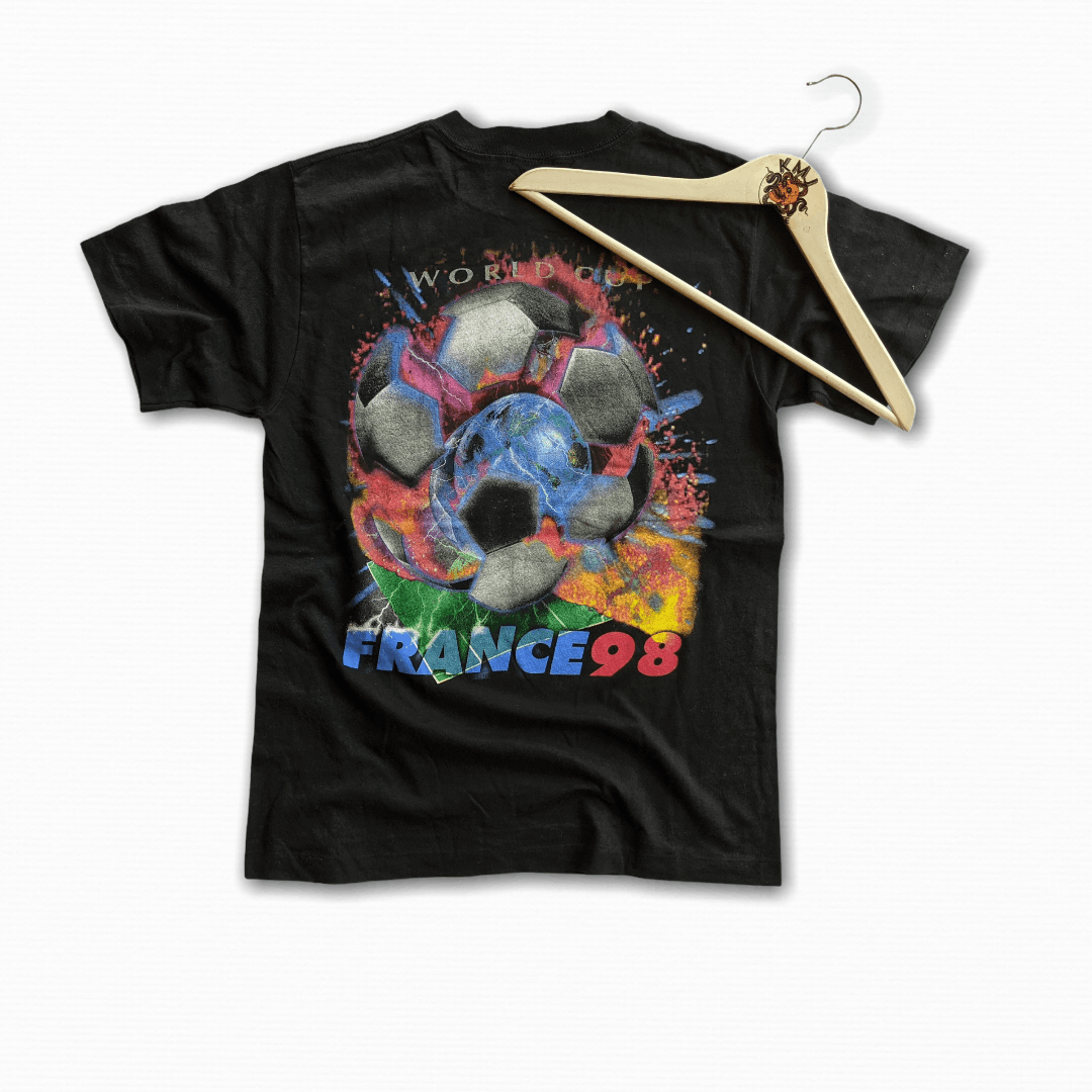 Vintage 1998 France World Cup 98 football official tee