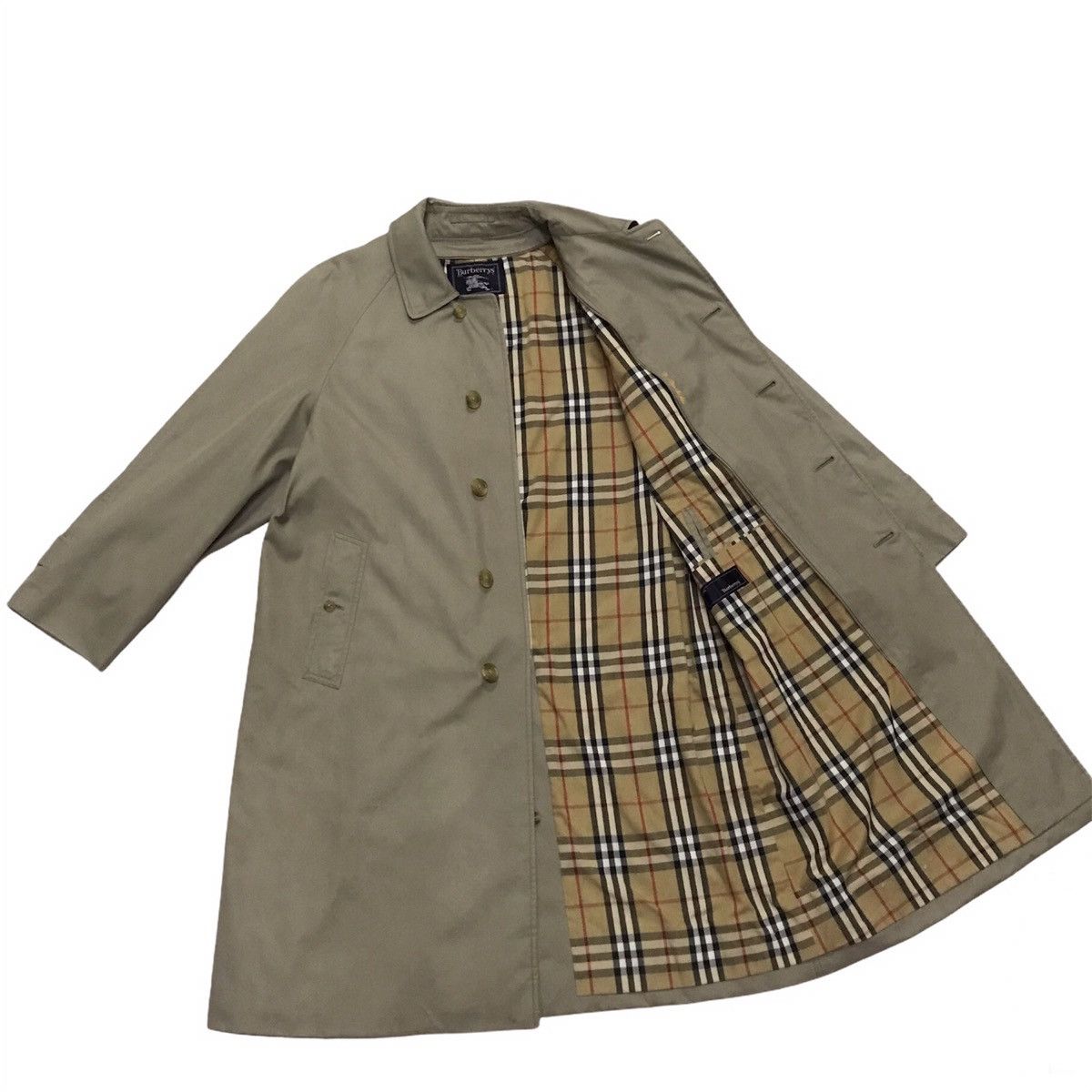 Burberry Vintage Burberrys trench coat nova checked Size US L / EU 52-54 / 3 - 1 Thumbnail