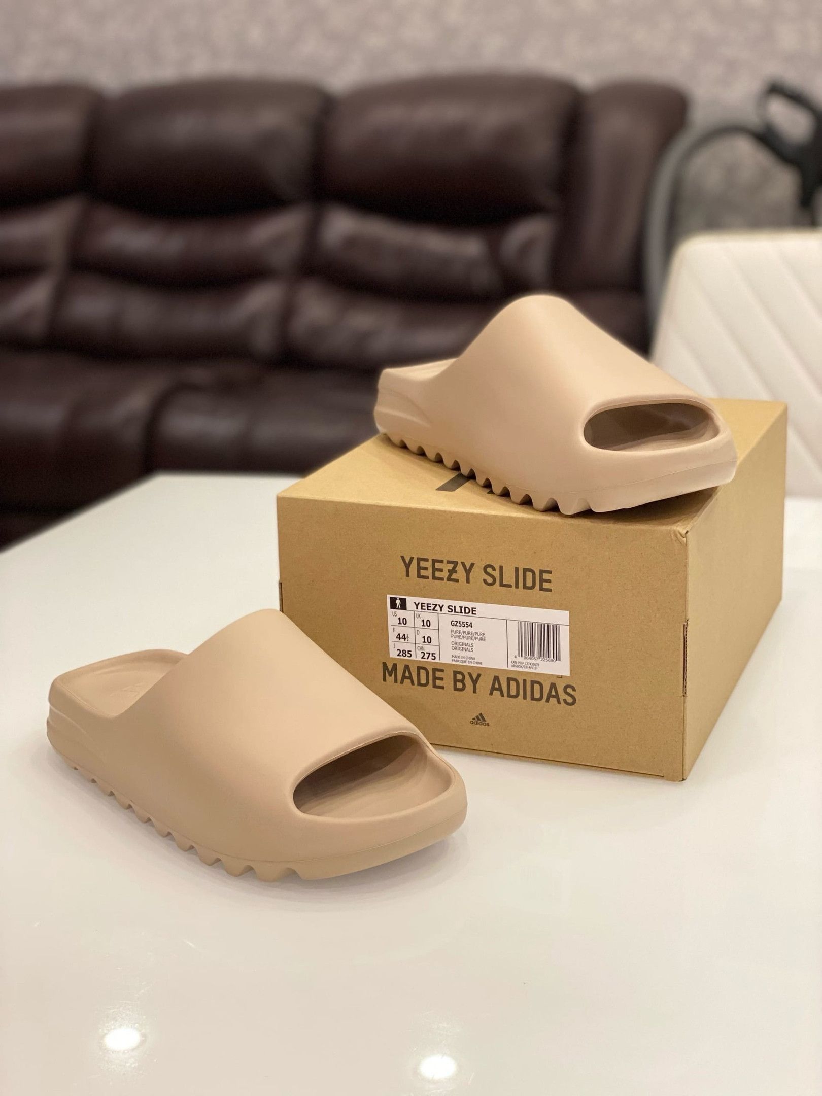 Adidas × Kanye West adidas Yeezy Slide Pure | Grailed