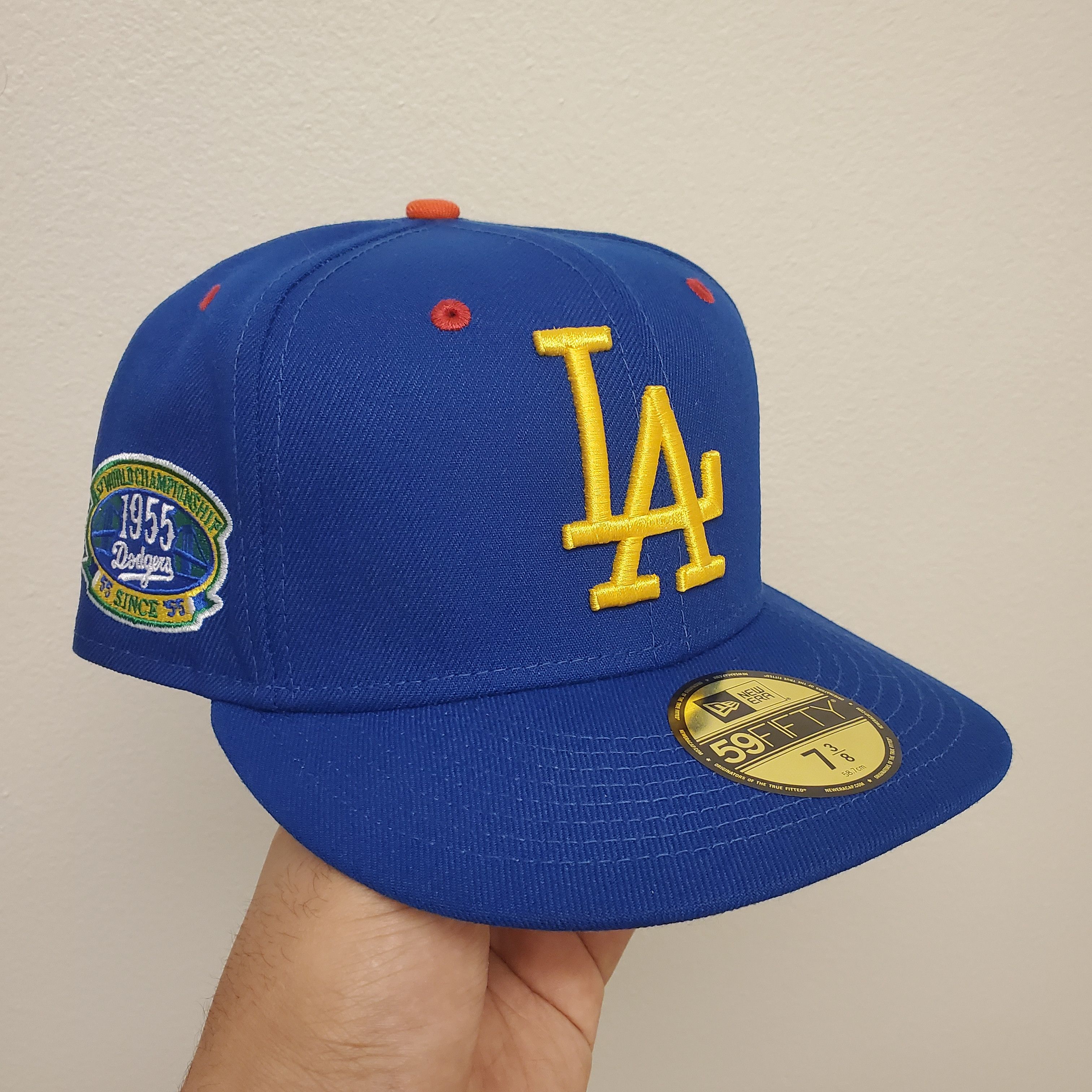 New Era Los Angeles Dodgers blue purple UV fitted hat 7 3/8 Hats