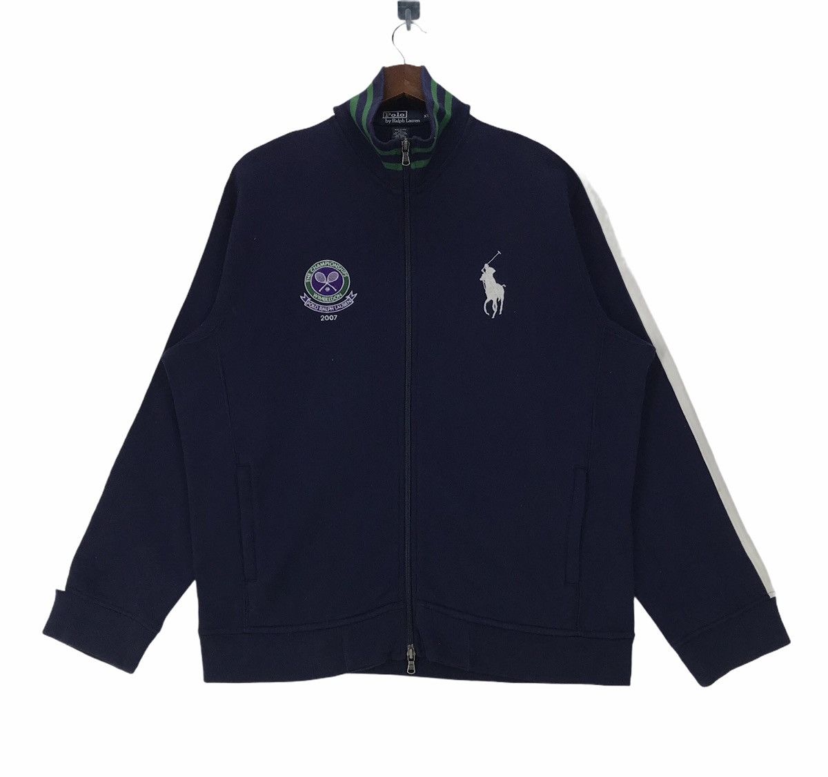 Polo Ralph Lauren × Ralph Lauren × Vintage Vintage Polo By Ralph Lauren Sweater Up Zip. Size US XL / EU 56 / 4 - 1 Thumbnail