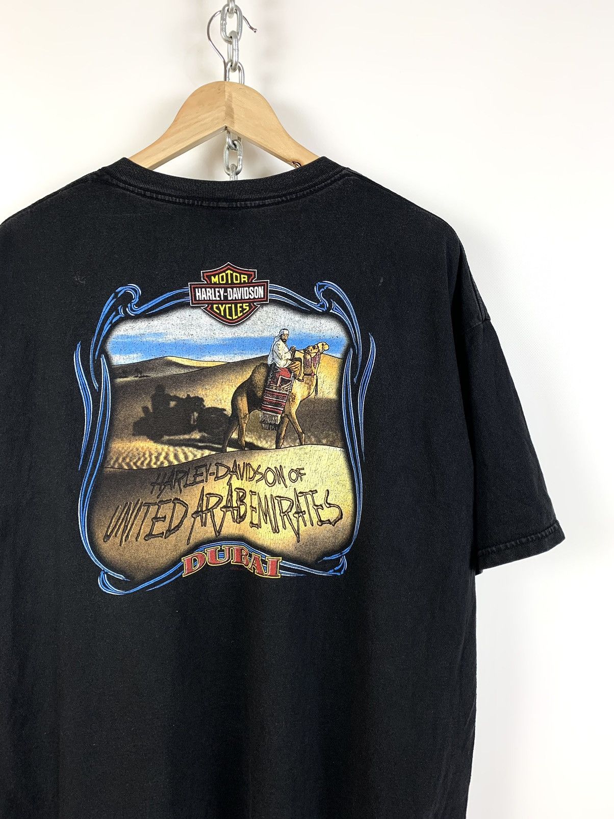 Harley Davidson 2000 Vintage Harley Davidson Dubai T-Shirt Made In USA Size US XXL / EU 58 / 5 - 3 Thumbnail