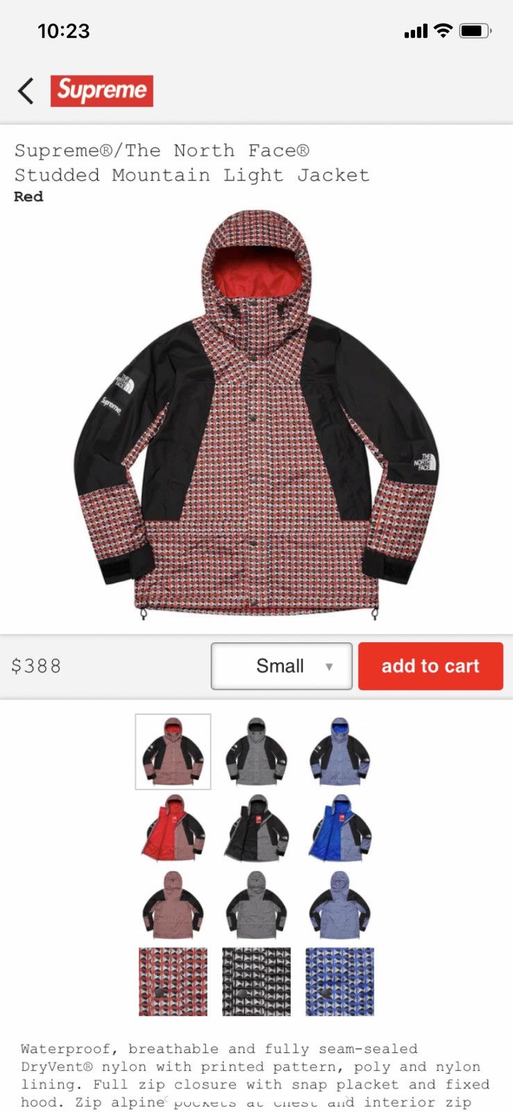 Supreme North Face Studded | Grailed