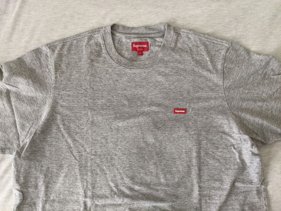 Supreme Supreme Small Rubber Box Tee SS19 Heather Grey | Grailed