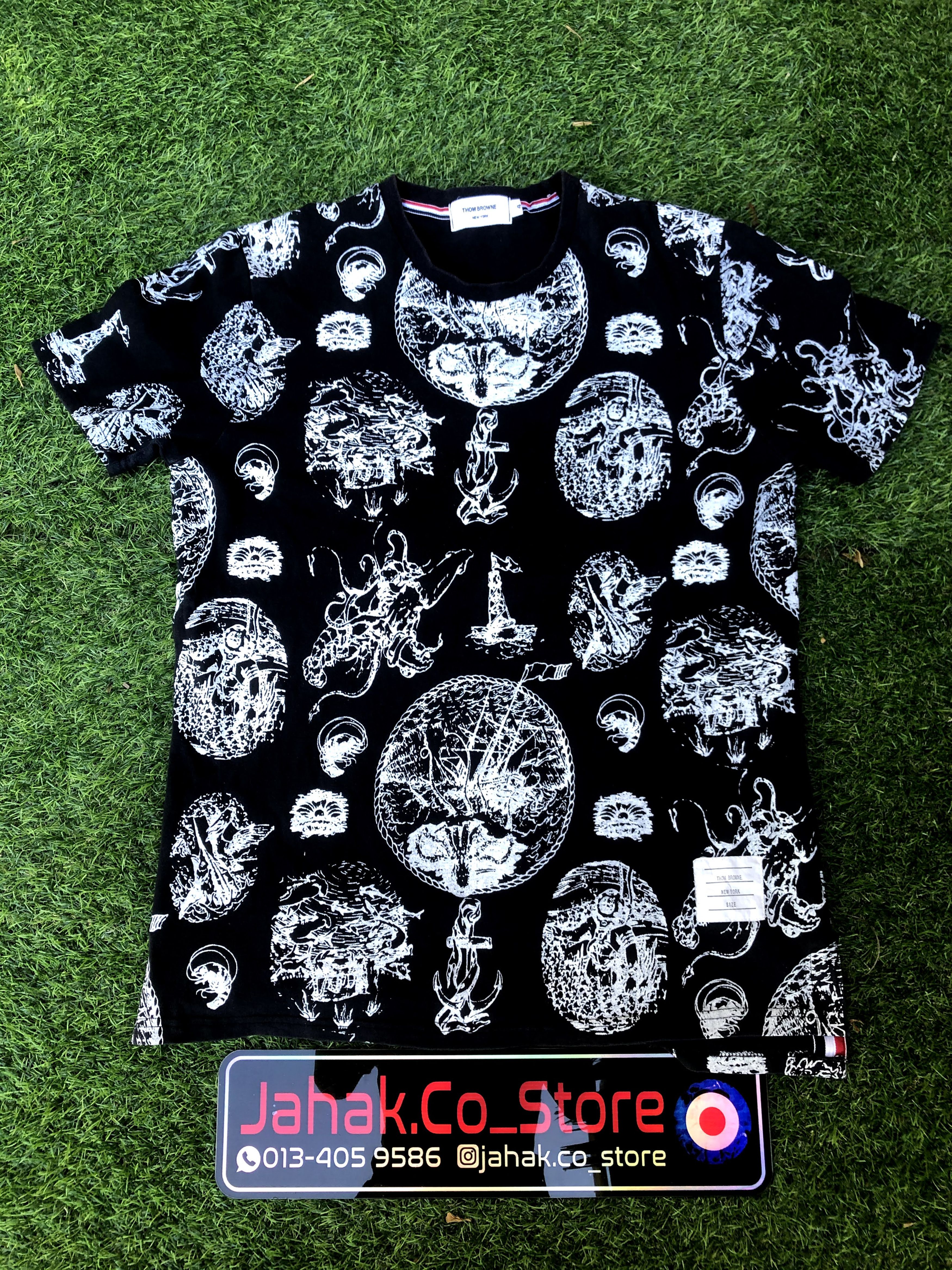 Designer Thom Browne Tshirt Full Print Nautica (T053) Size US L / EU 52-54 / 3 - 1 Thumbnail