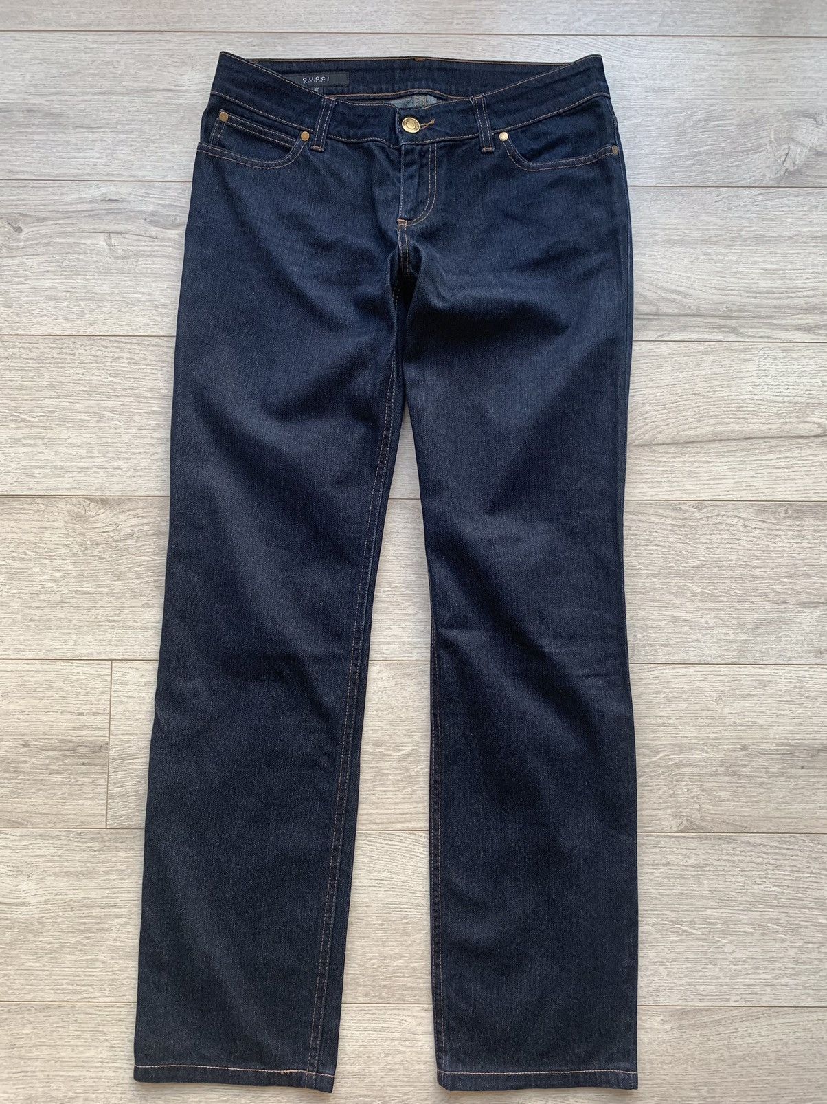 Gucci Authentic Gucci Jeans Denim Women's Navy Blue Size 40 Size US 29 - 3 Thumbnail