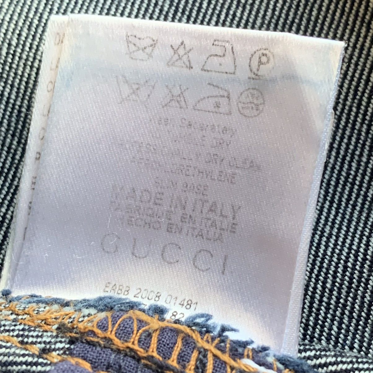 Gucci Authentic Gucci Jeans Denim Women's Navy Blue Size 40 Size US 29 - 16 Thumbnail