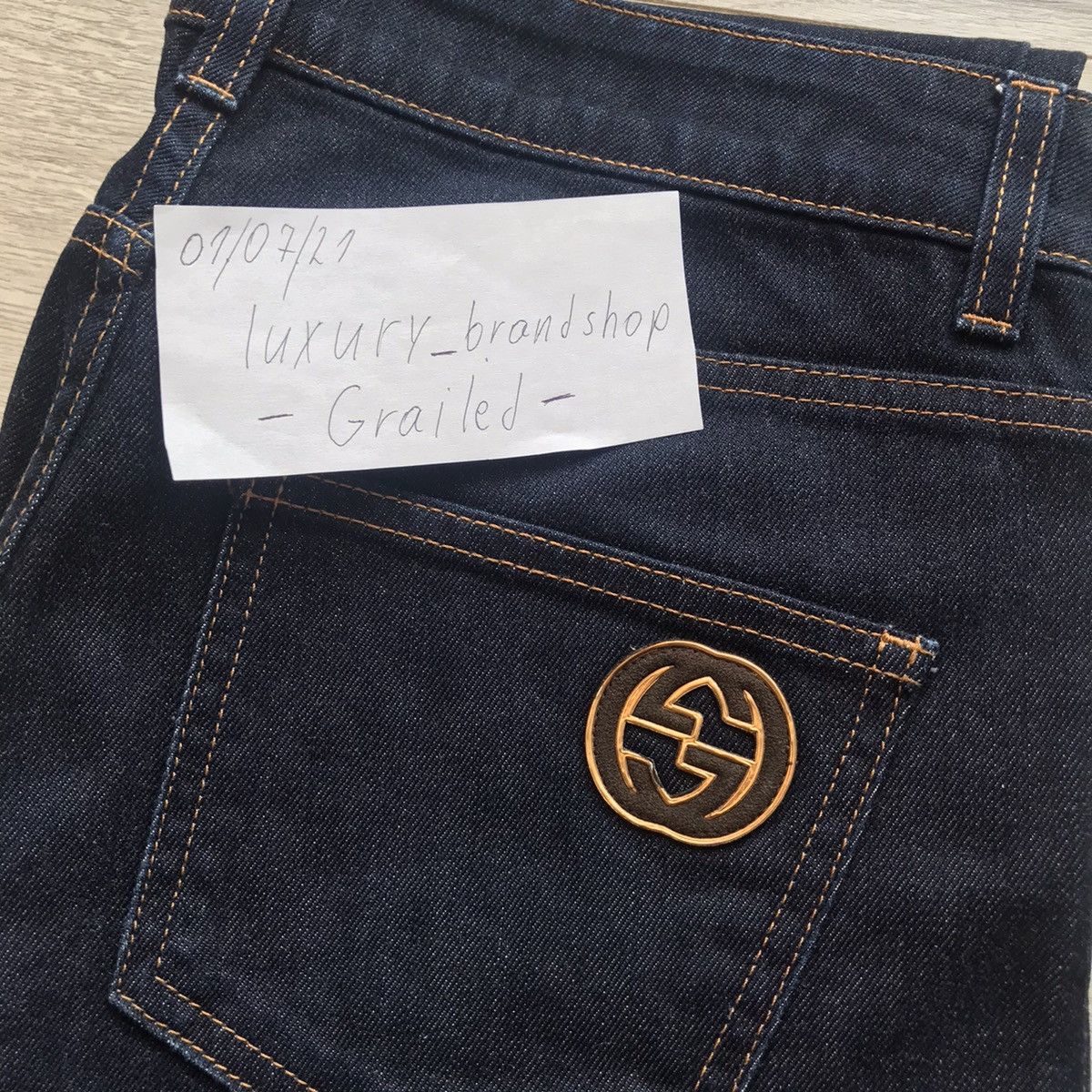 Gucci Authentic Gucci Jeans Denim Women's Navy Blue Size 40 Size US 29 - 4 Thumbnail