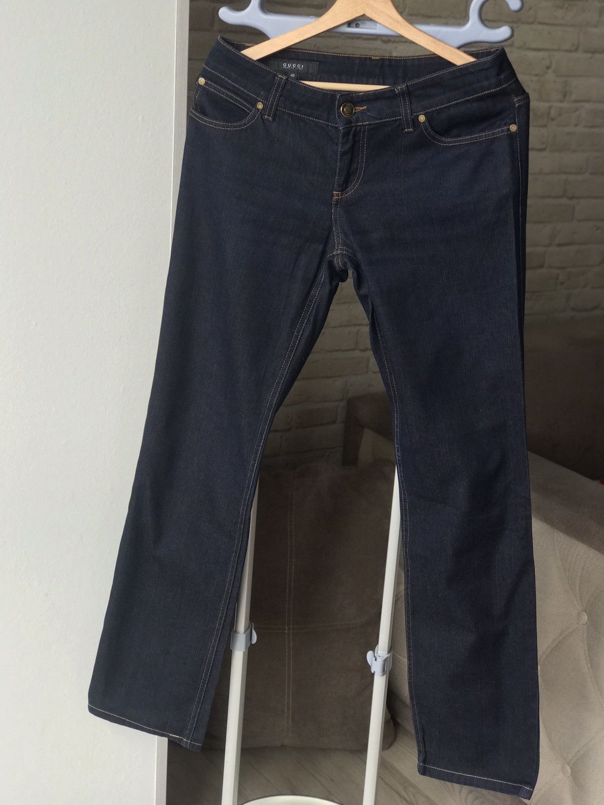 Gucci Authentic Gucci Jeans Denim Women's Navy Blue Size 40 Size US 29 - 2 Thumbnail