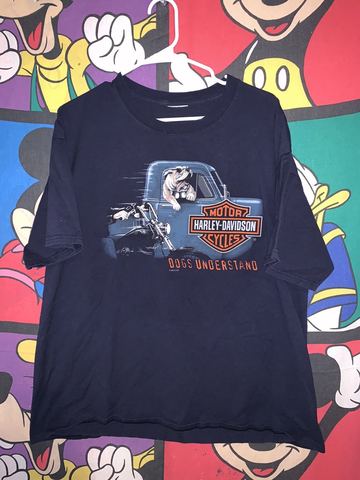 Vintage Harley Davidson shirt bulldog truck size Xl