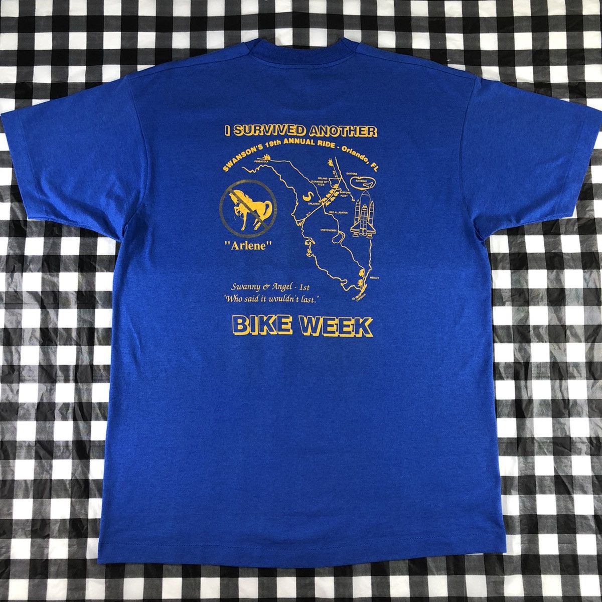 Fruit Of The Loom × Vintage Super Bike 1993 Daytona Motorcycle Racing Vintage Tee Size US XL / EU 56 / 4 - 2 Thumbnail