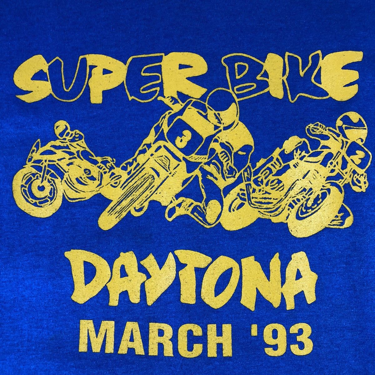 Fruit Of The Loom × Vintage Super Bike 1993 Daytona Motorcycle Racing Vintage Tee Size US XL / EU 56 / 4 - 4 Thumbnail