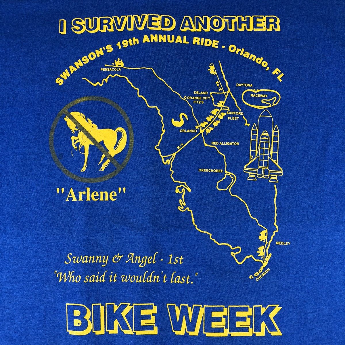 Fruit Of The Loom × Vintage Super Bike 1993 Daytona Motorcycle Racing Vintage Tee Size US XL / EU 56 / 4 - 6 Thumbnail