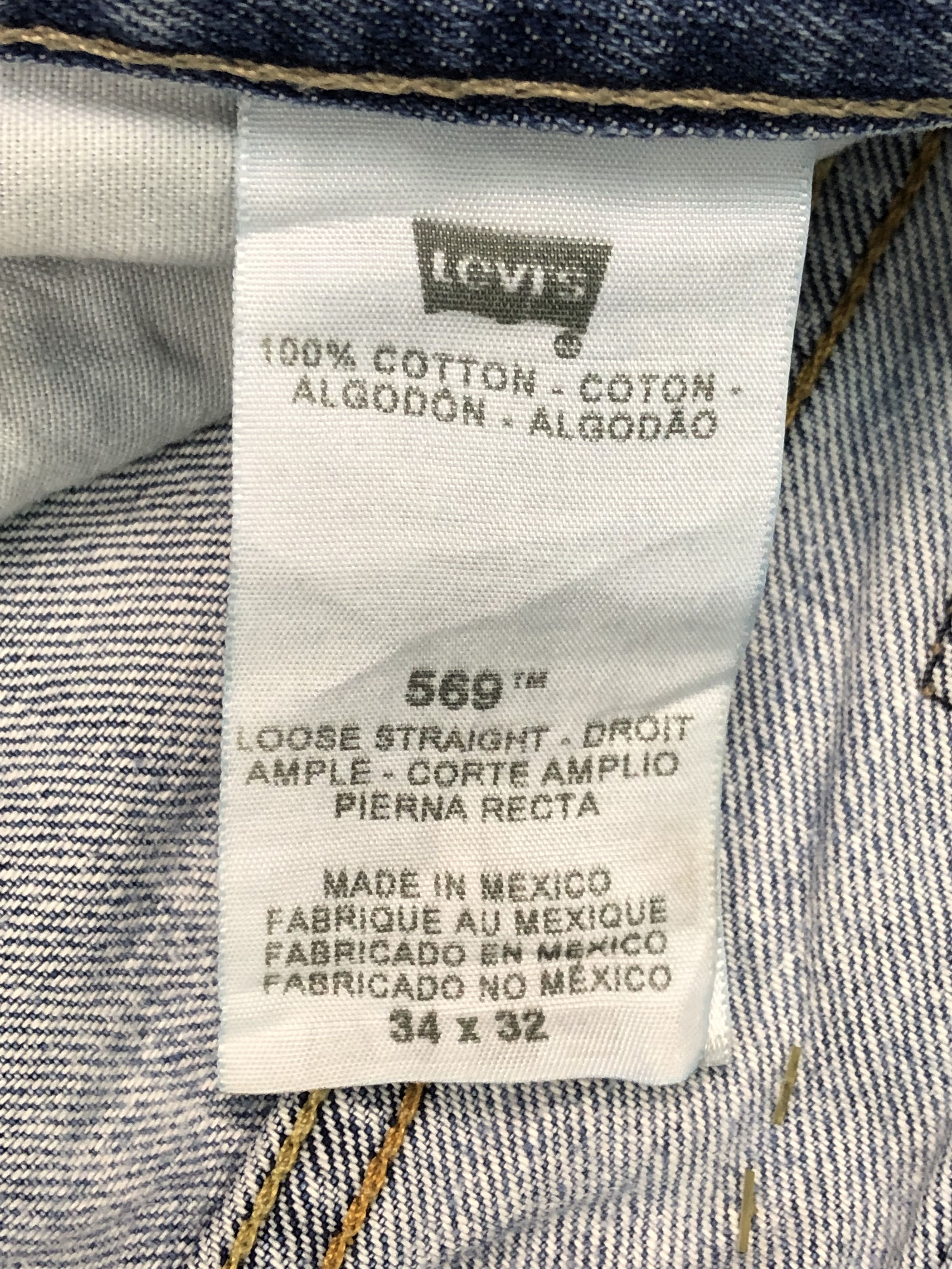 Levi's Vintage Levis 569 Jeans DP0398 Size US 38 / EU 54 - 7 Thumbnail