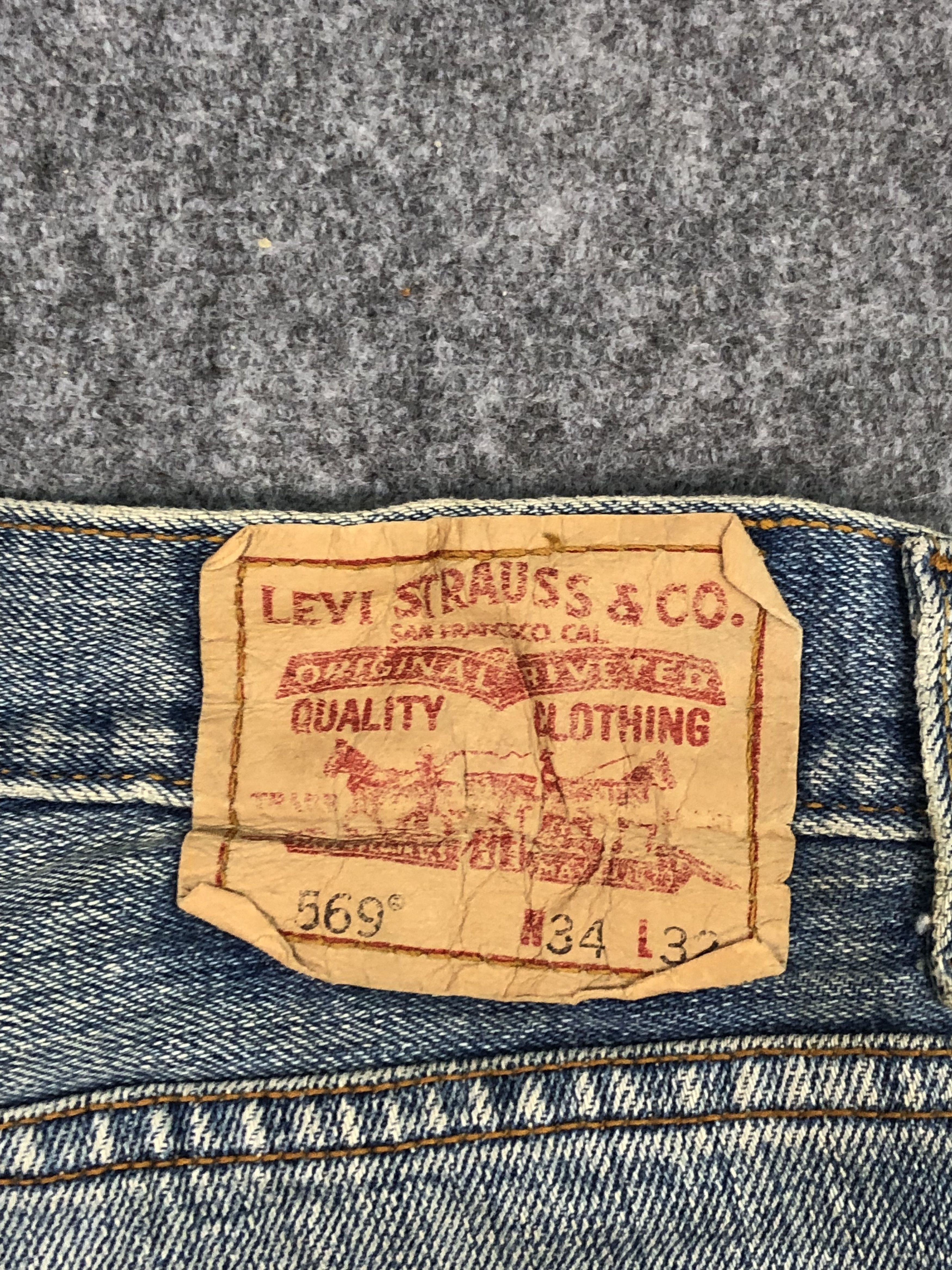 Levi's Vintage Levis 569 Jeans DP0403 Size US 38 / EU 54 - 5 Thumbnail