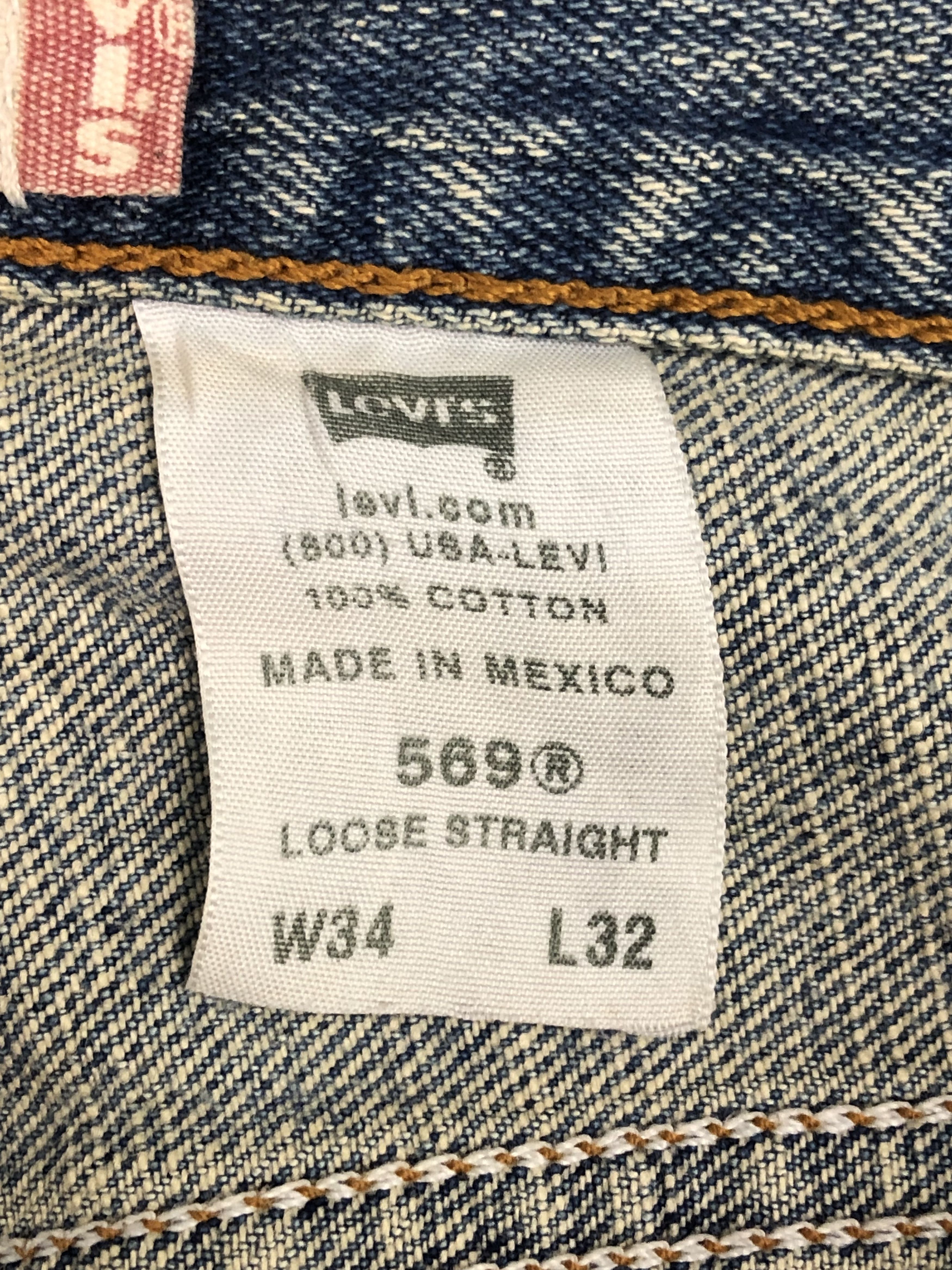 Levi's Vintage Levis 569 Jeans DP0403 Size US 38 / EU 54 - 7 Thumbnail