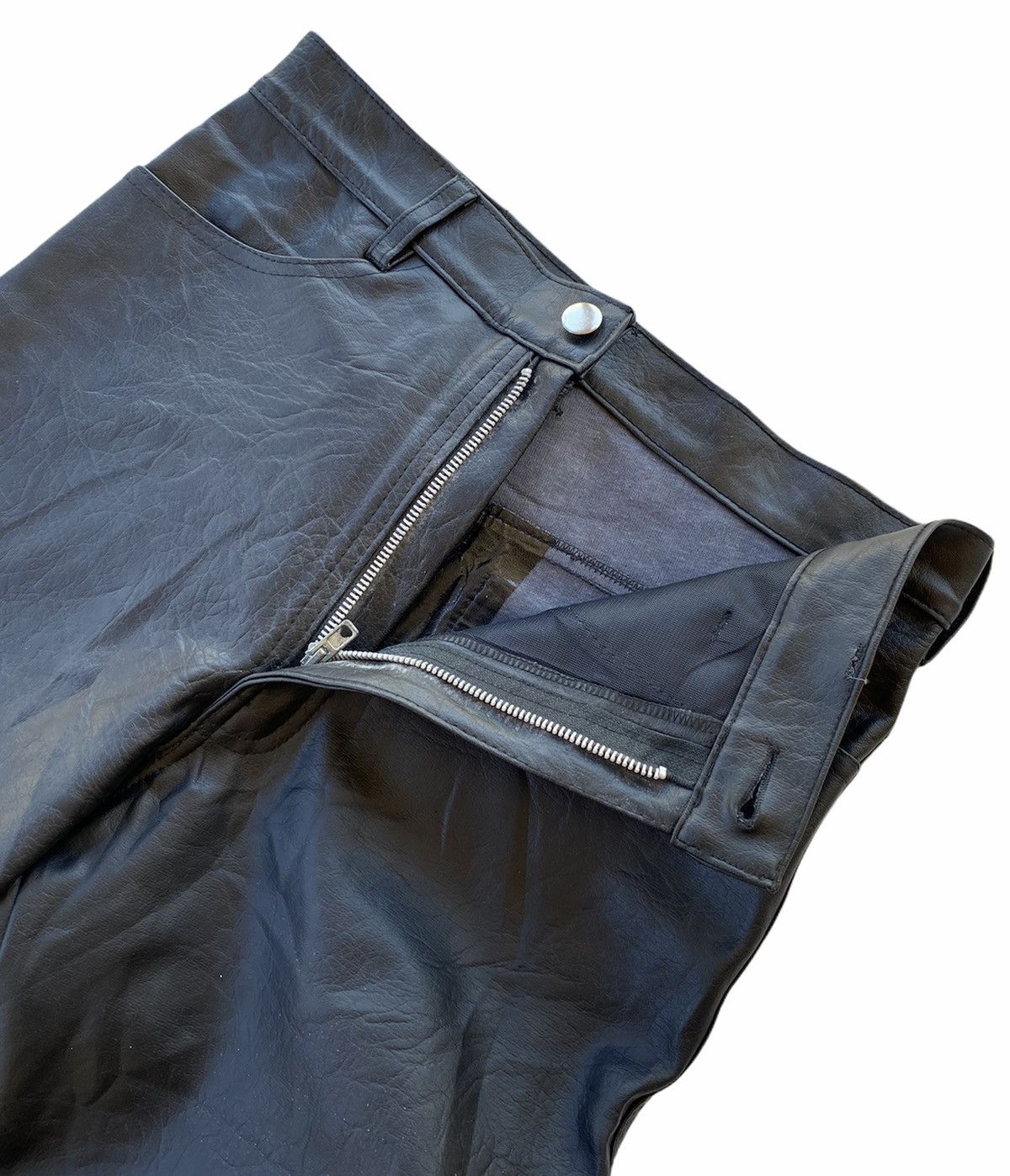 If Six Was Nine 80s🇬🇧 Tiger Alternative London Punk Bondage Pants Size US 29 - 5 Thumbnail