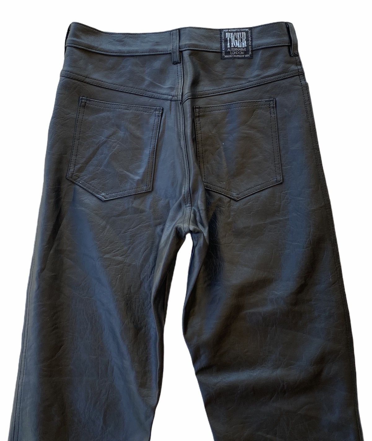 If Six Was Nine 80s🇬🇧 Tiger Alternative London Punk Bondage Pants Size US 29 - 4 Thumbnail
