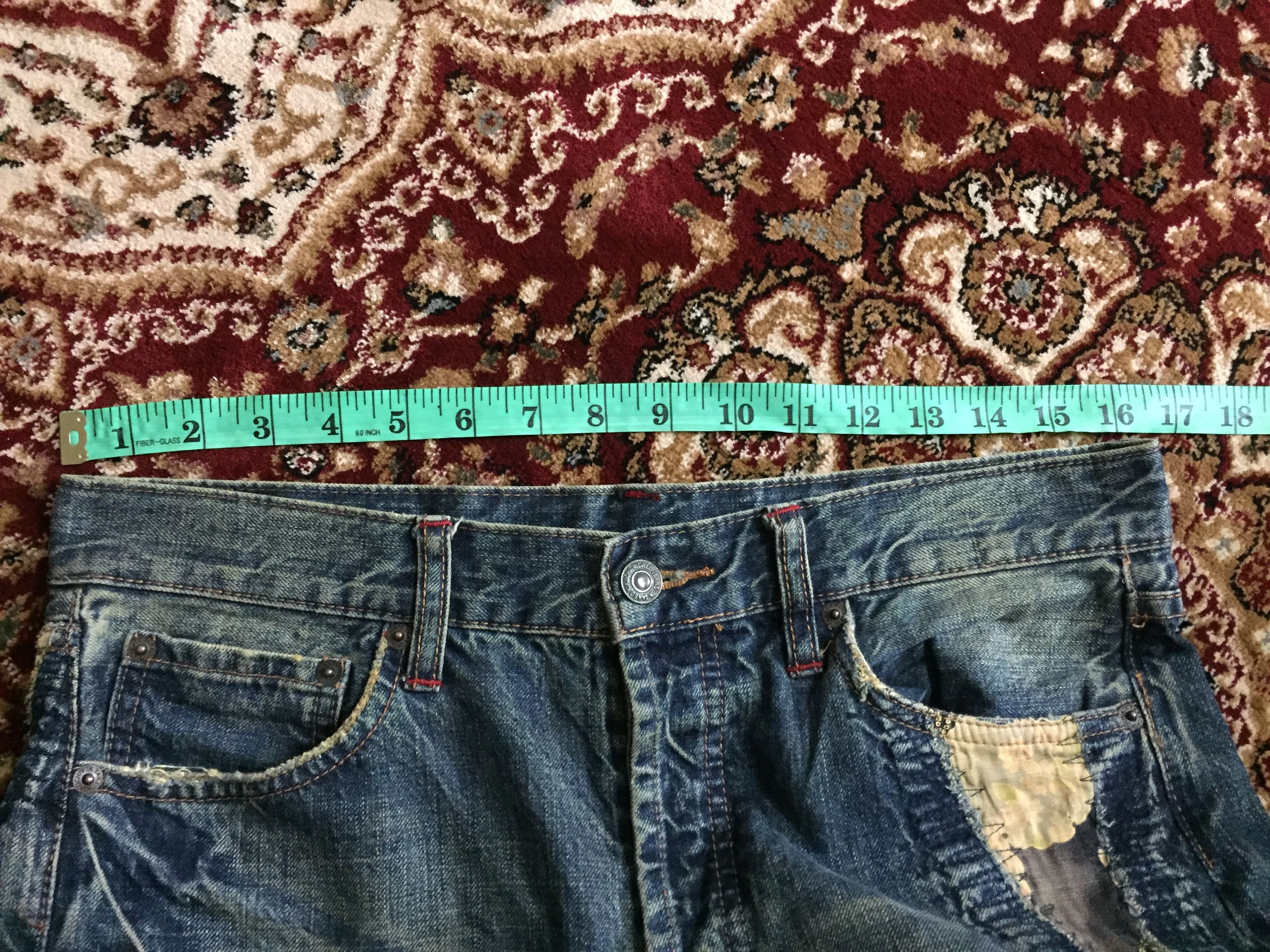 Takeo Kikuchi 1990s Japan Motive patch distressed light denim Size US 32 / EU 48 - 22 Thumbnail