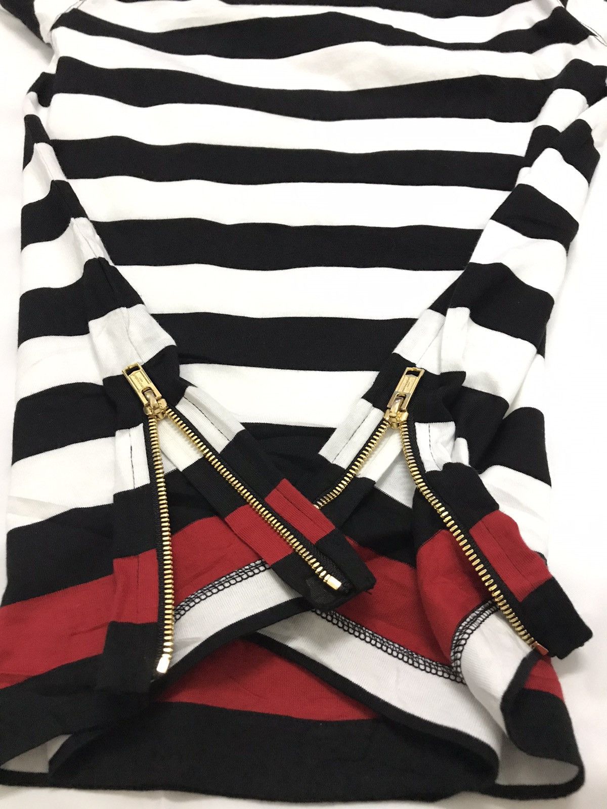 Designer Mastermind Femme long sleeve stripe side Zip T Shirt Size US S / EU 44-46 / 1 - 2 Thumbnail