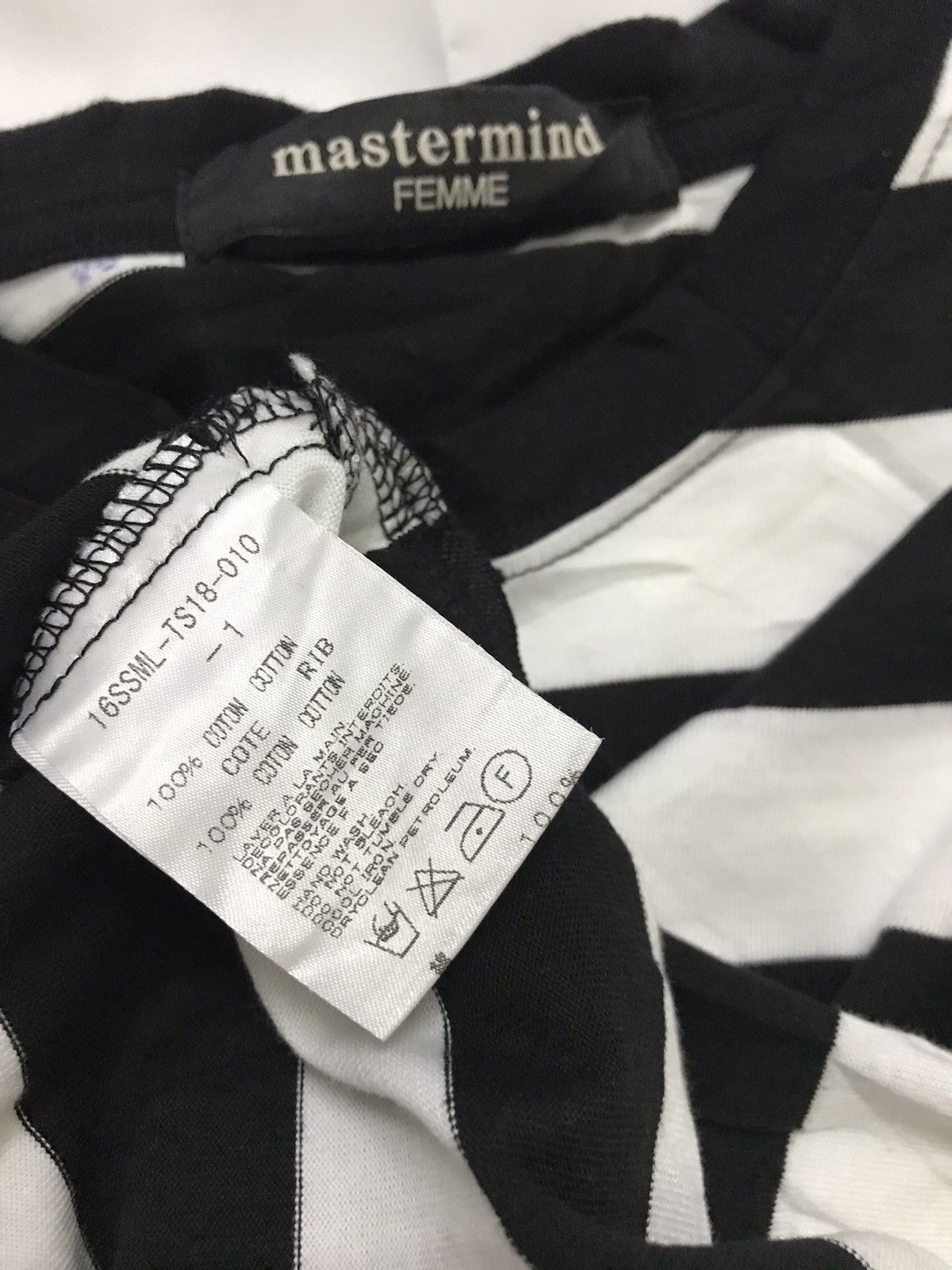 Designer Mastermind Femme long sleeve stripe side Zip T Shirt Size US S / EU 44-46 / 1 - 11 Thumbnail