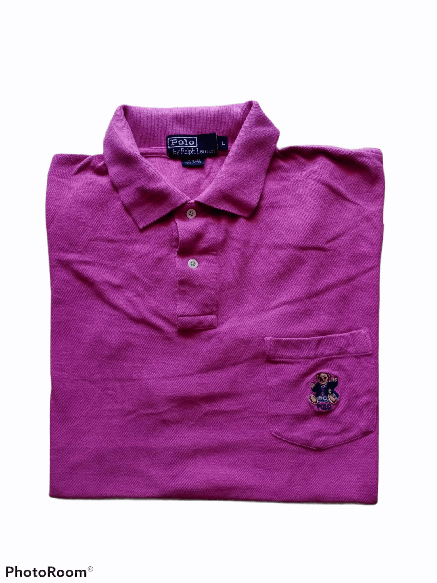 Vintage Polo Bear Ralph Lauren Made Usa 1993 Small Pocket