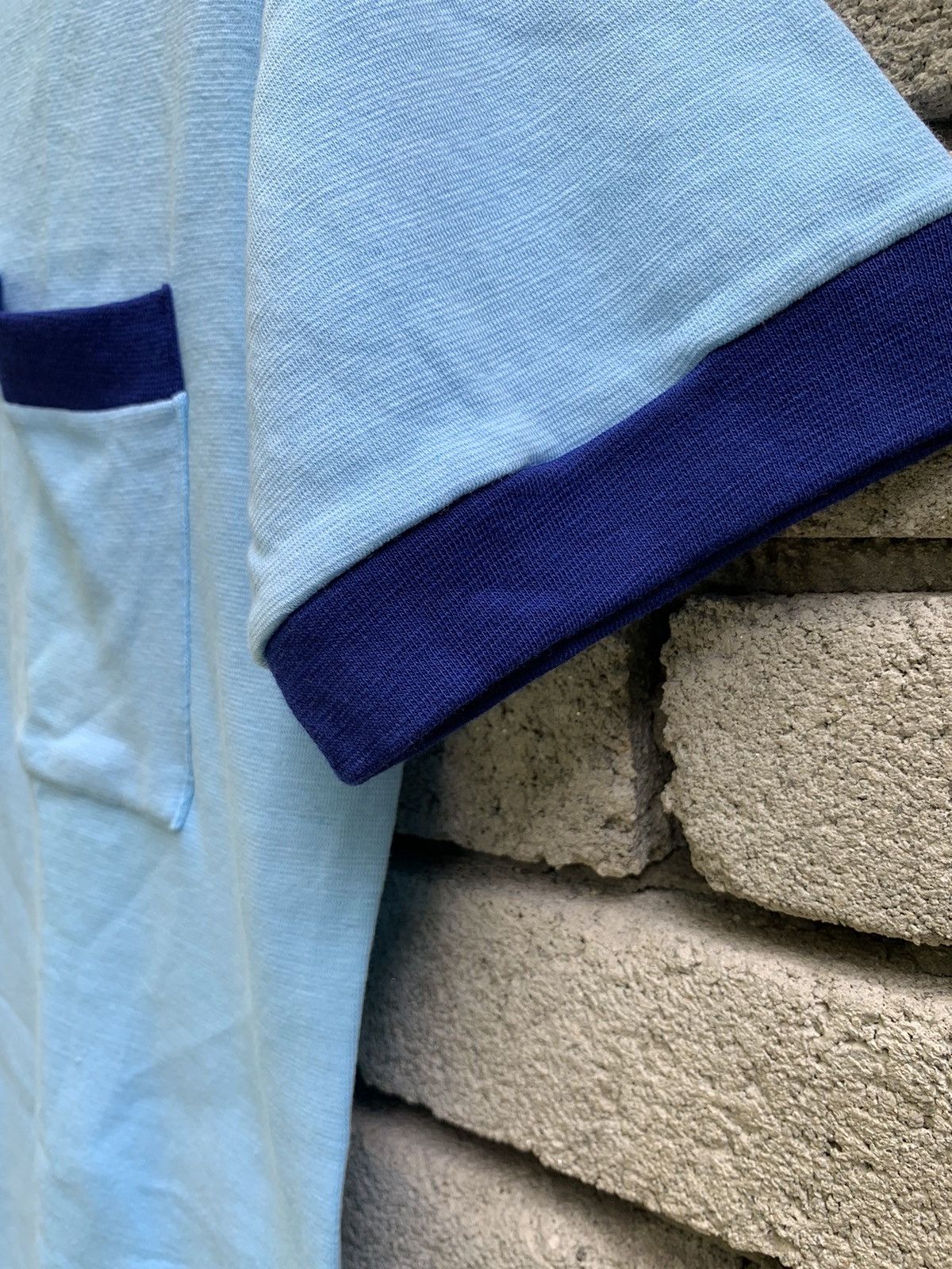 Vintage Vintage V Nick West Germany Plain Ringer shirt Size US L / EU 52-54 / 3 - 8 Thumbnail