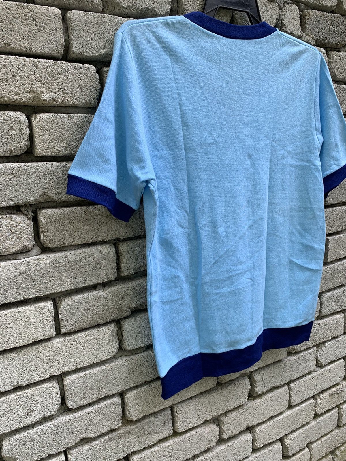Vintage Vintage V Nick West Germany Plain Ringer shirt Size US L / EU 52-54 / 3 - 10 Thumbnail