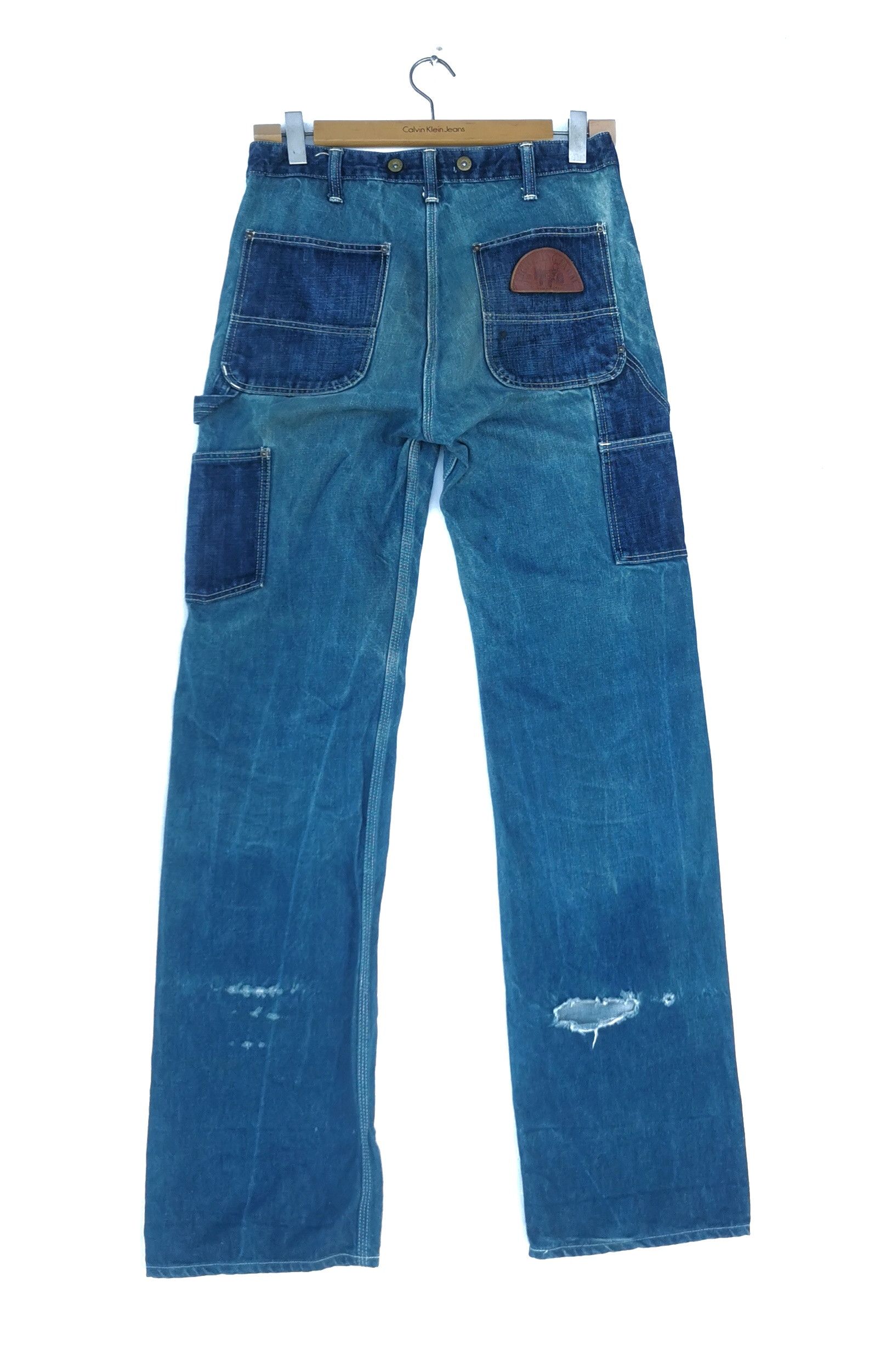 Japanese Brand 🔥Farmer Double Knee Inspires Carhatt Carpenter Jeans🔥 Size US 32 / EU 48 - 2 Thumbnail