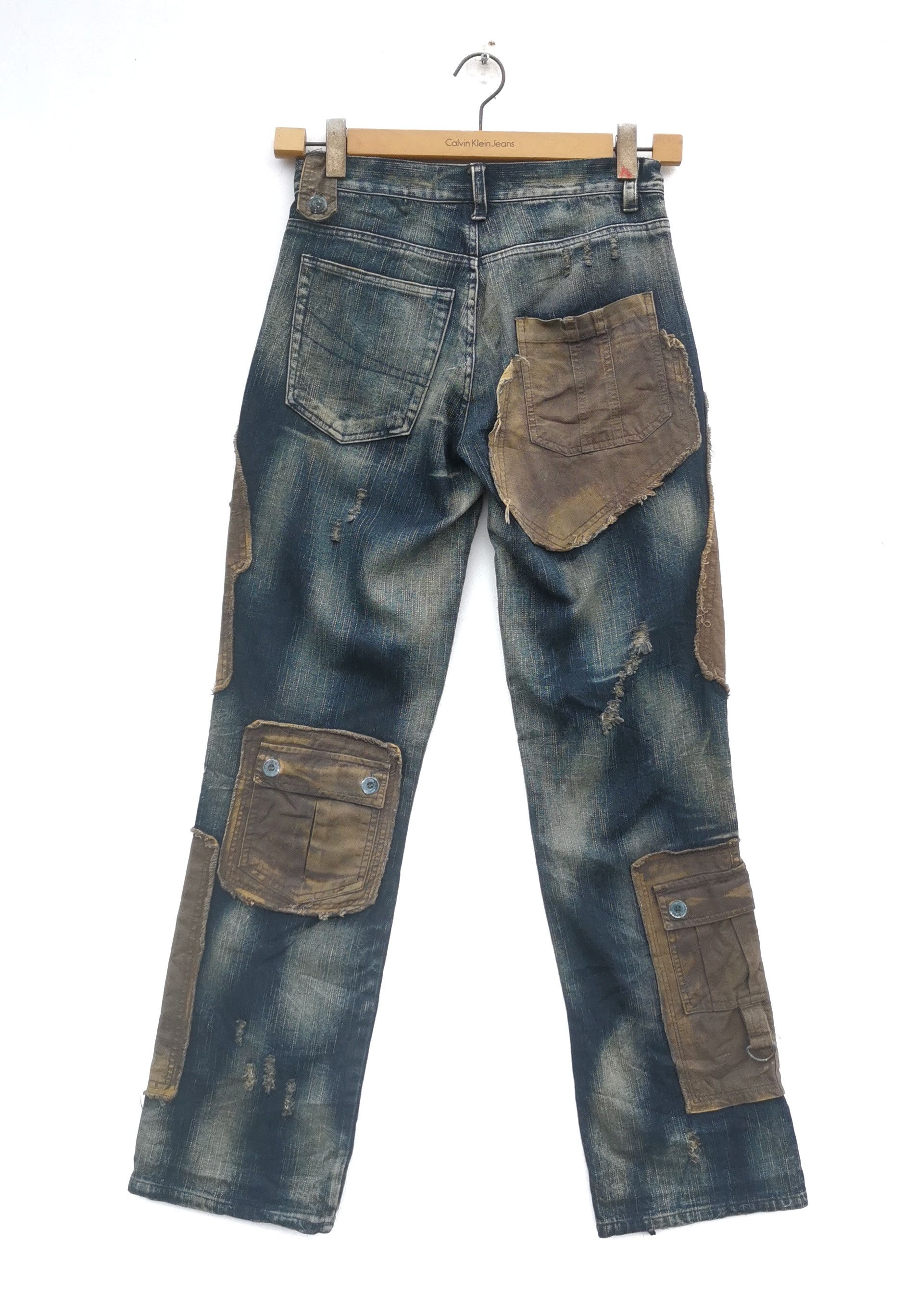 Japanese Brand 🔥LAV Reconstruction Undercover Tactical Cargo Jeans 🔥 Size US 29 - 2 Thumbnail