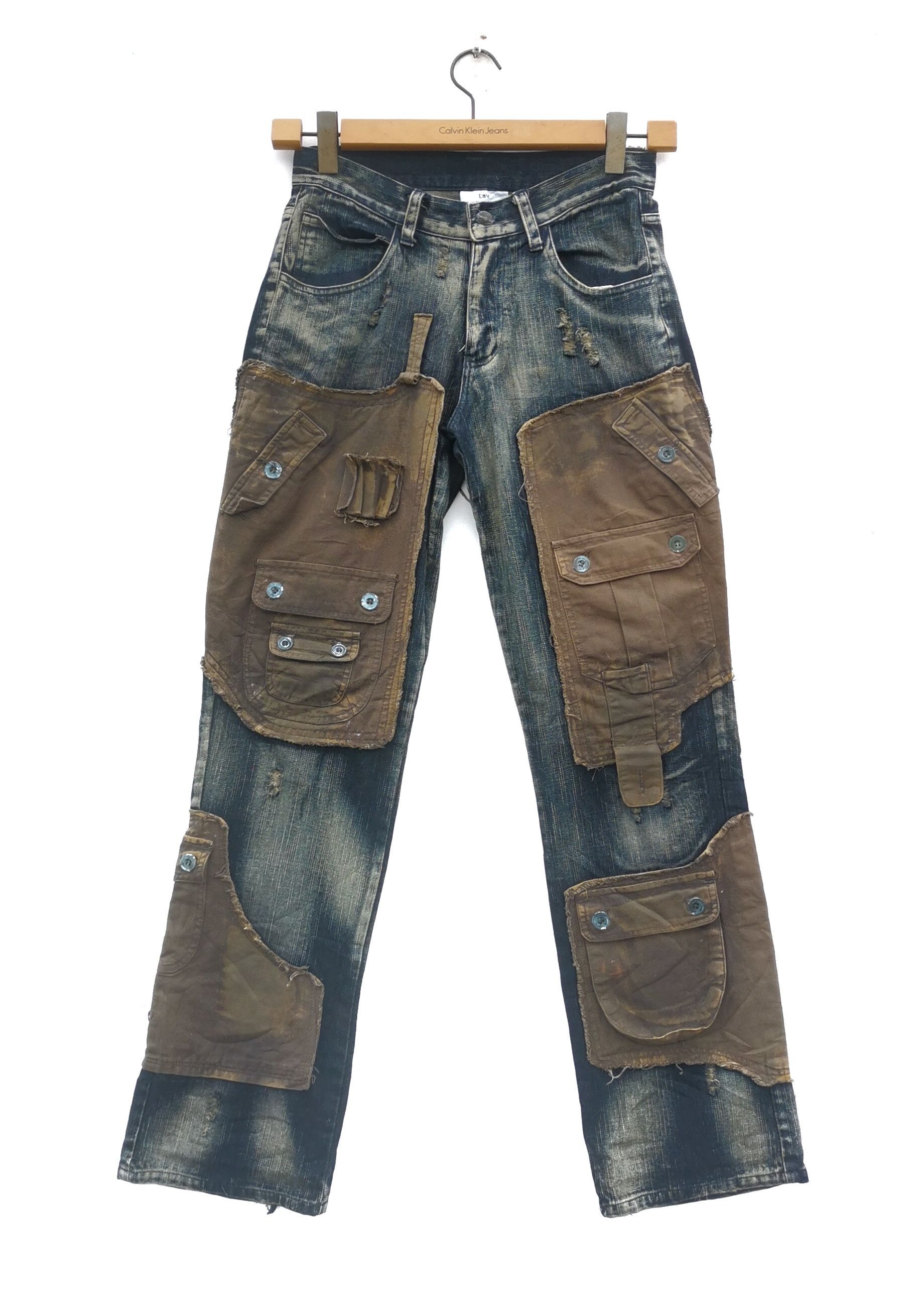 Japanese Brand 🔥LAV Reconstruction Undercover Tactical Cargo Jeans 🔥 Size US 29 - 1 Thumbnail