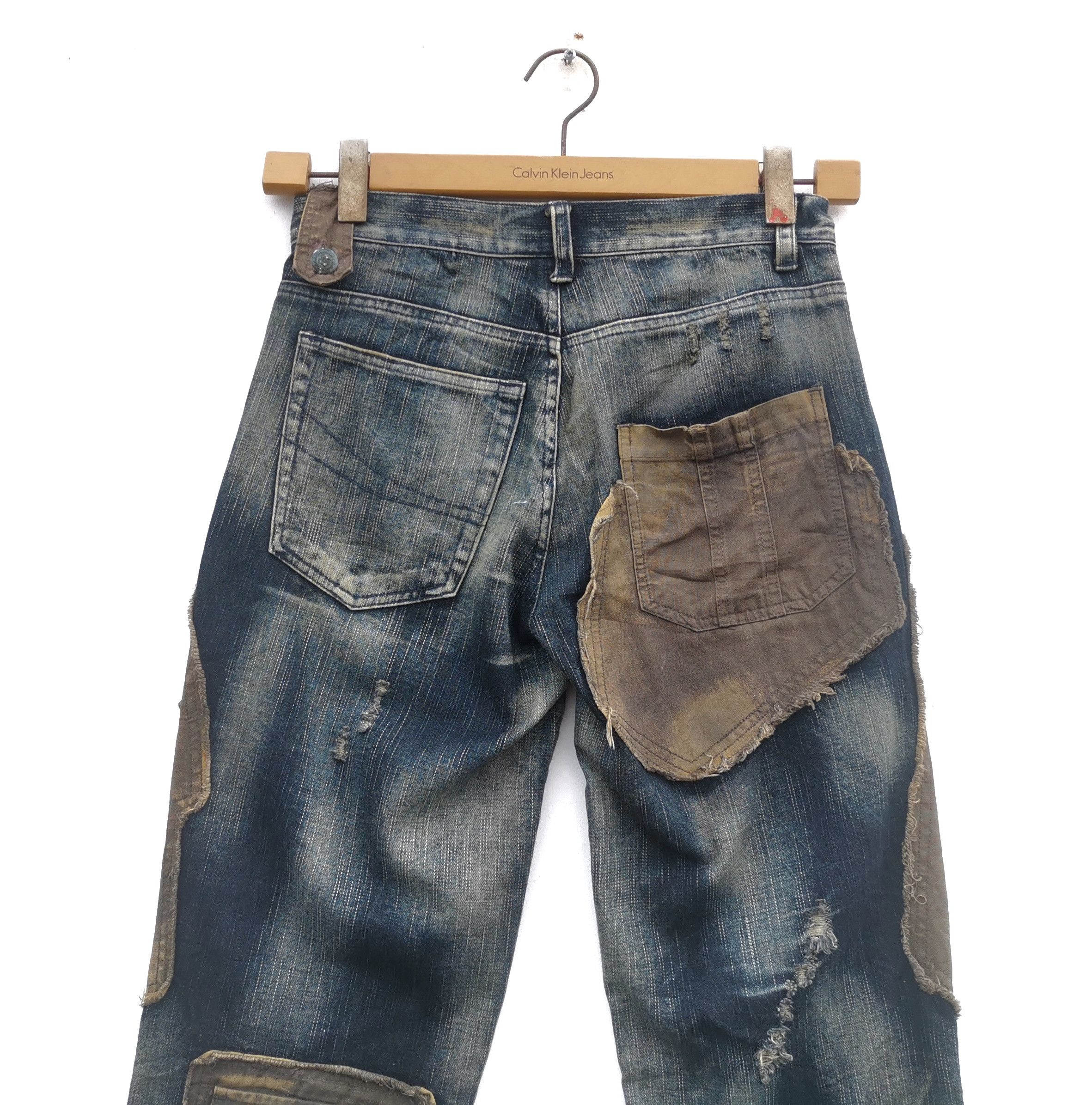 Japanese Brand 🔥LAV Reconstruction Undercover Tactical Cargo Jeans 🔥 Size US 29 - 5 Thumbnail
