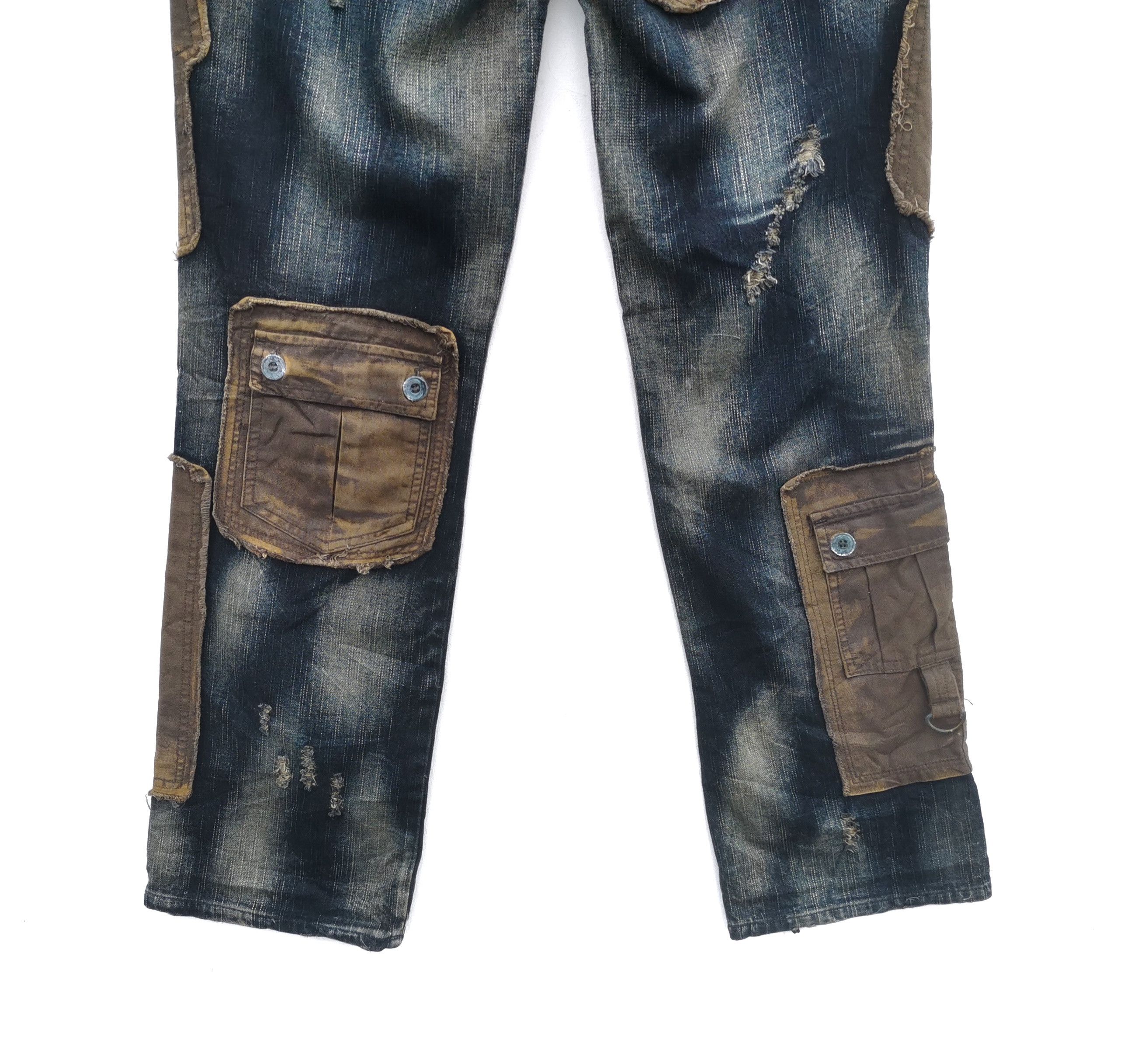 Japanese Brand 🔥LAV Reconstruction Undercover Tactical Cargo Jeans 🔥 Size US 29 - 6 Thumbnail