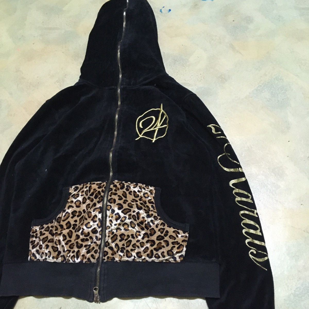 Japanese Brand Gold 24 Karats Digger Hoodie Big Logo Leopard Size US M / EU 48-50 / 2 - 5 Thumbnail
