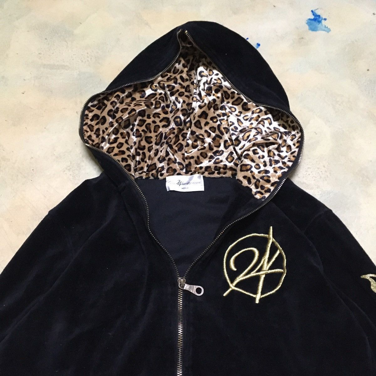 Japanese Brand Gold 24 Karats Digger Hoodie Big Logo Leopard Size US M / EU 48-50 / 2 - 7 Thumbnail