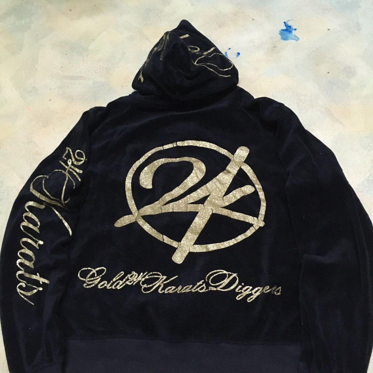 Japanese Brand Gold 24 Karats Digger Hoodie Big Logo Leopard Size US M / EU 48-50 / 2 - 4 Thumbnail