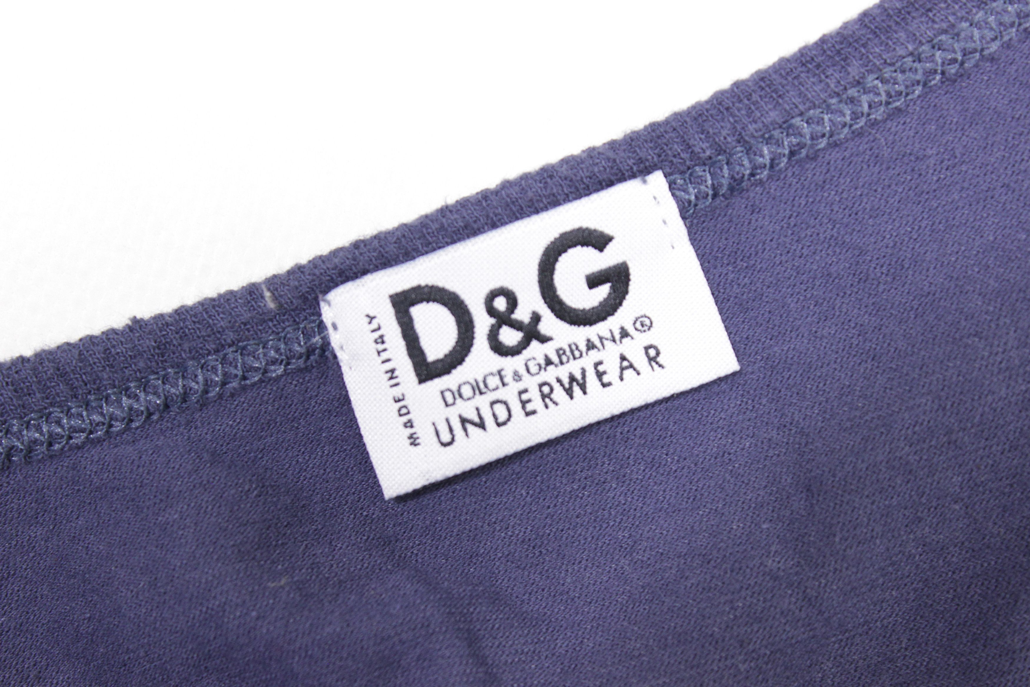 Dolce & Gabbana Logo Underwear Longsleeve Vintage Size US M / EU 48-50 / 2 - 8 Thumbnail